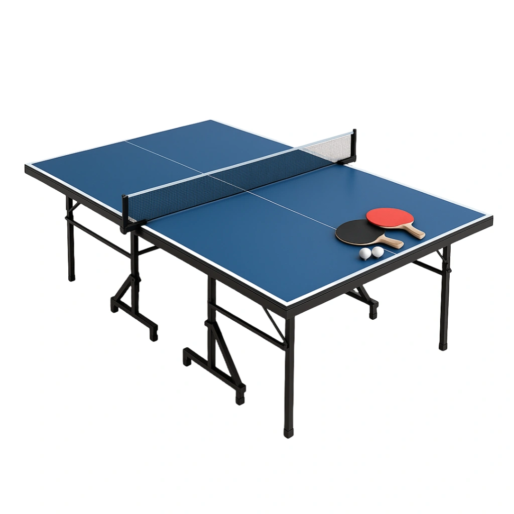 Mesa de ping-pong con red azul 274x152.5x76 cm