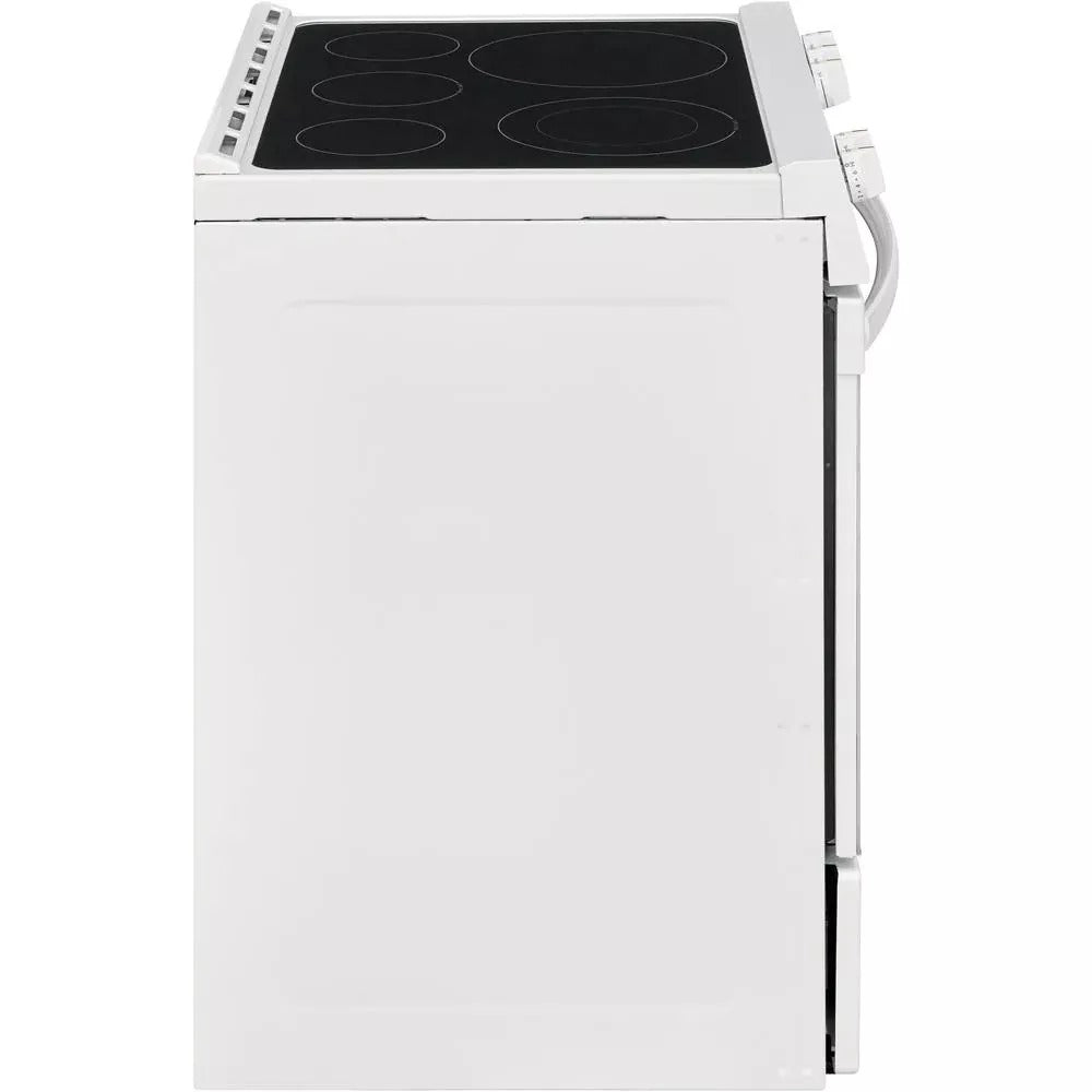 2025 Horno Eléctrico de 30 in. y 5.0 cu. ft. – Blanco con Vidrio Negro NVS