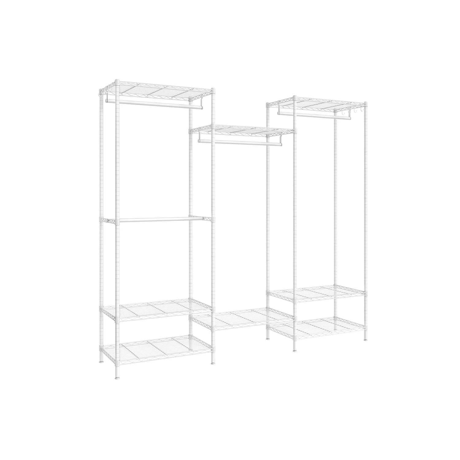 Armario de Ropa Metal con Estantes Ajustables