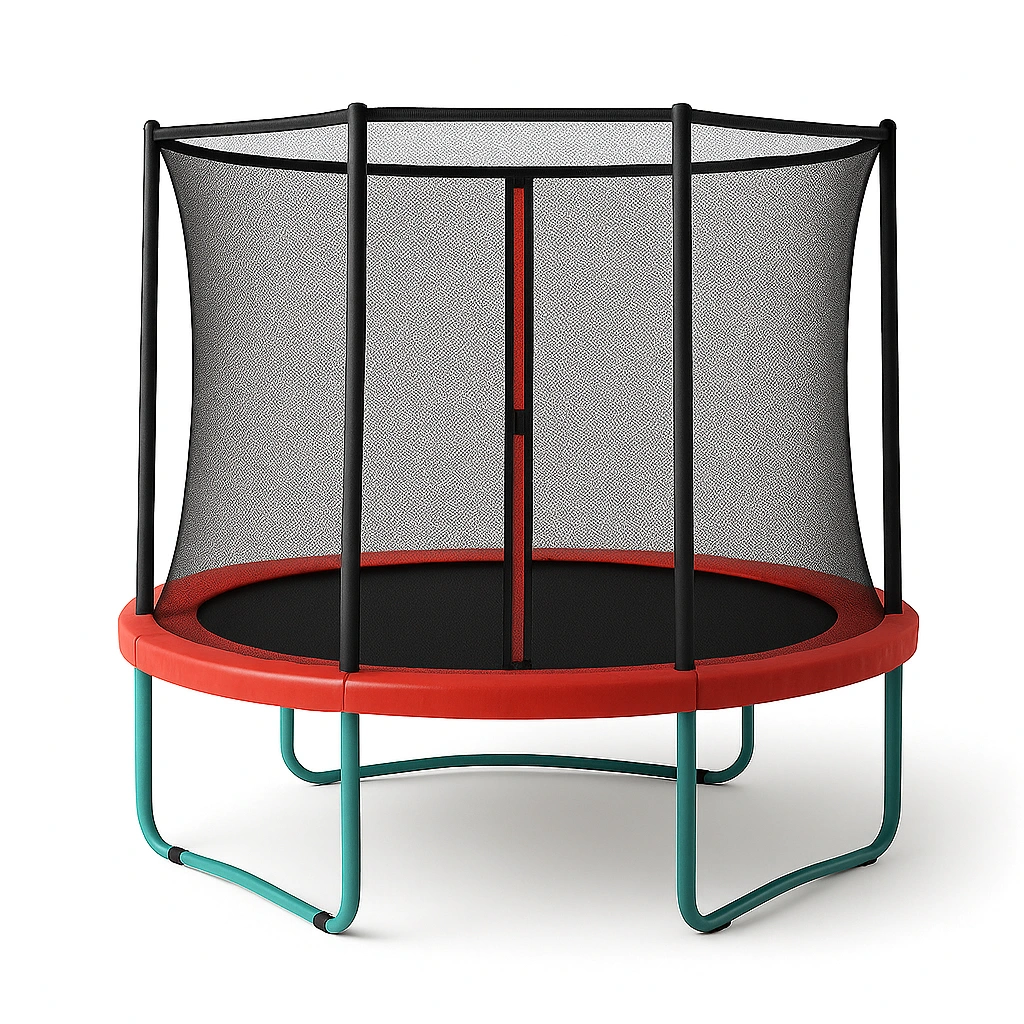 Trampolín redondo con red de seguridad, marco de metal, para niños 3x3x2.8m