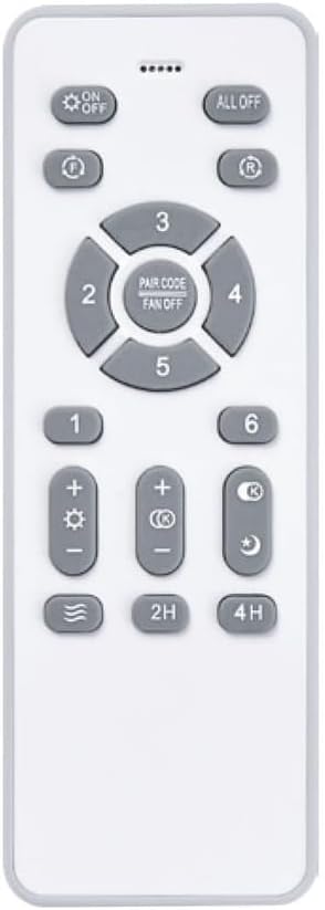 wonderlamp – Ventilador de Techo con Luz LED Pearl Mini, Aspas Retráctiles, Motor DC Muy Silencioso, 3 Temperaturas de Color Regulables, 46W, Blanco