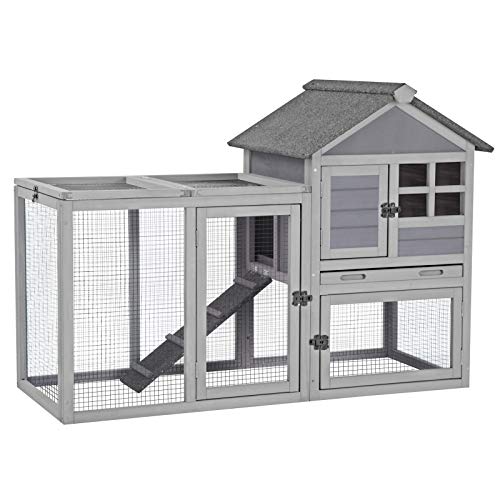 2025 Conejera para Conejos y Cobayas Indoor/Outdoor Rabbit Hut