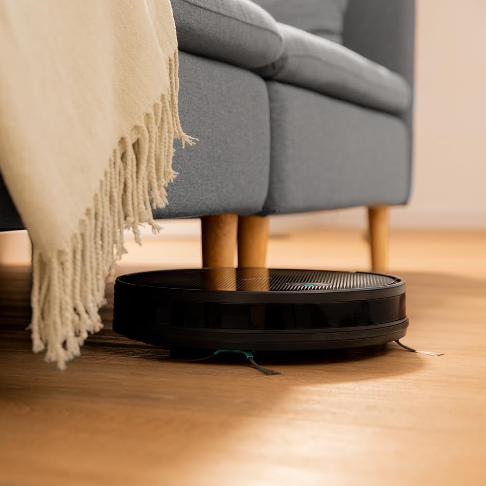 Aspirador Robot Cecotec con Navegación Giroscópica Conga 999 Map X-Treme. Motor de Succión 2000Pa, 2 Cepillos Laterales, 2 Fregonas, Autonomía 120 minutos, Control por App y Mando a Distancia