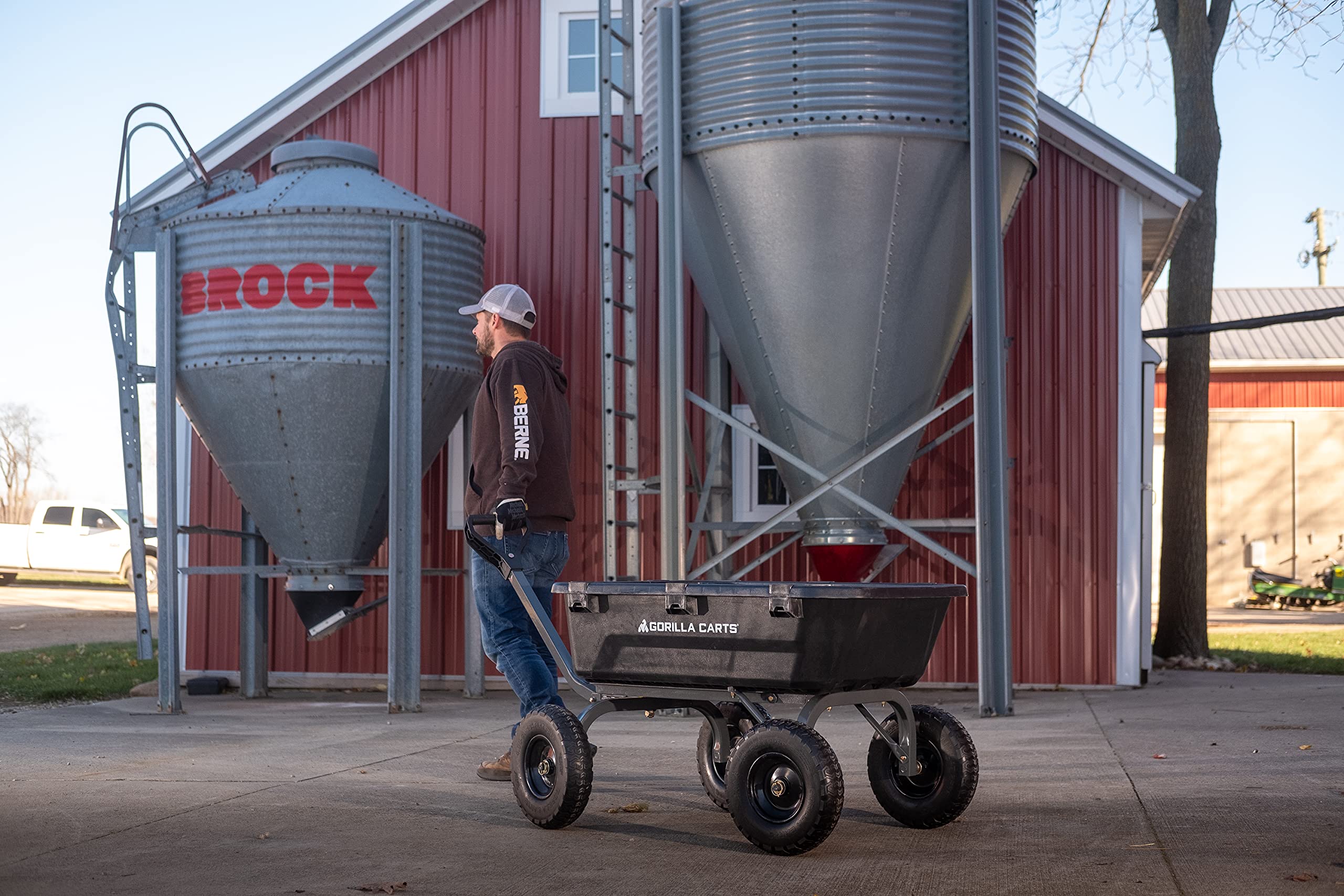 2025 Carro de Jardín Gorilla Carts de Alta Resistencia con Neumáticos Sin Aire