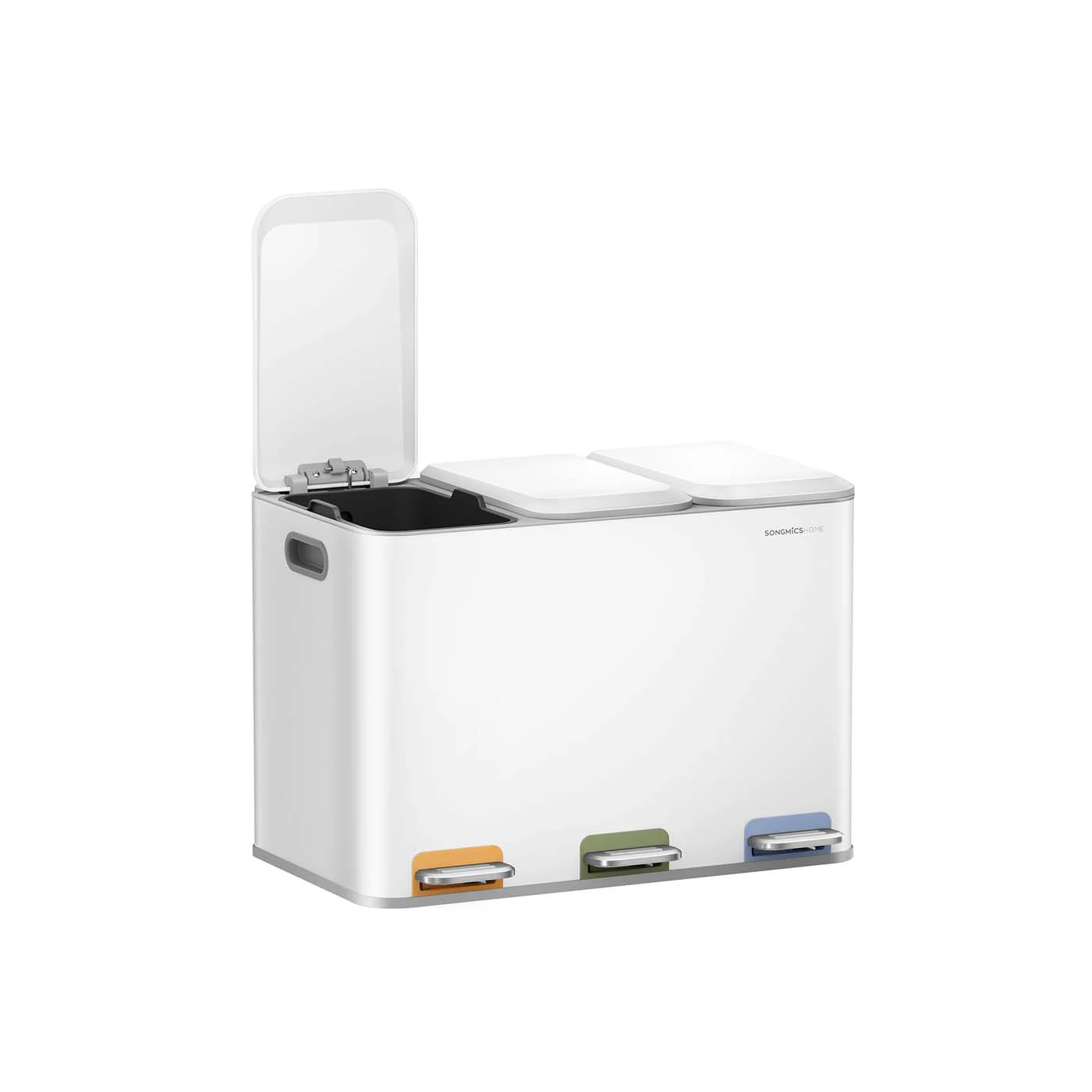 Papelera de Cocina Triple con Pedales