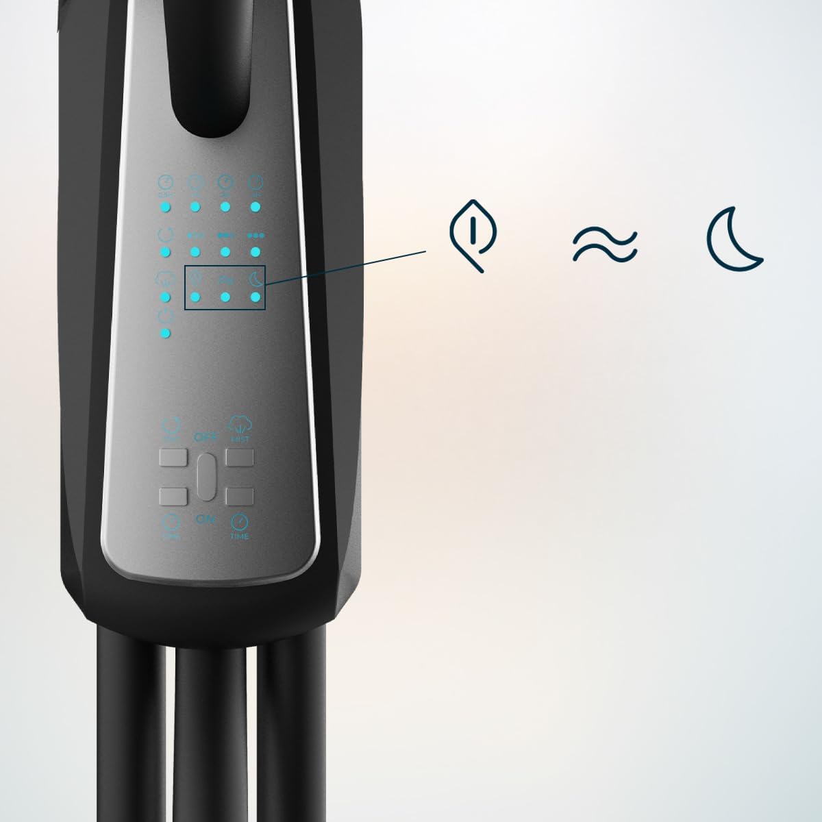 Ventilador con Nebulizador de Agua Fresca Cecotec EnergySilence 490 con Control Remoto, 90W, Diámetro 16