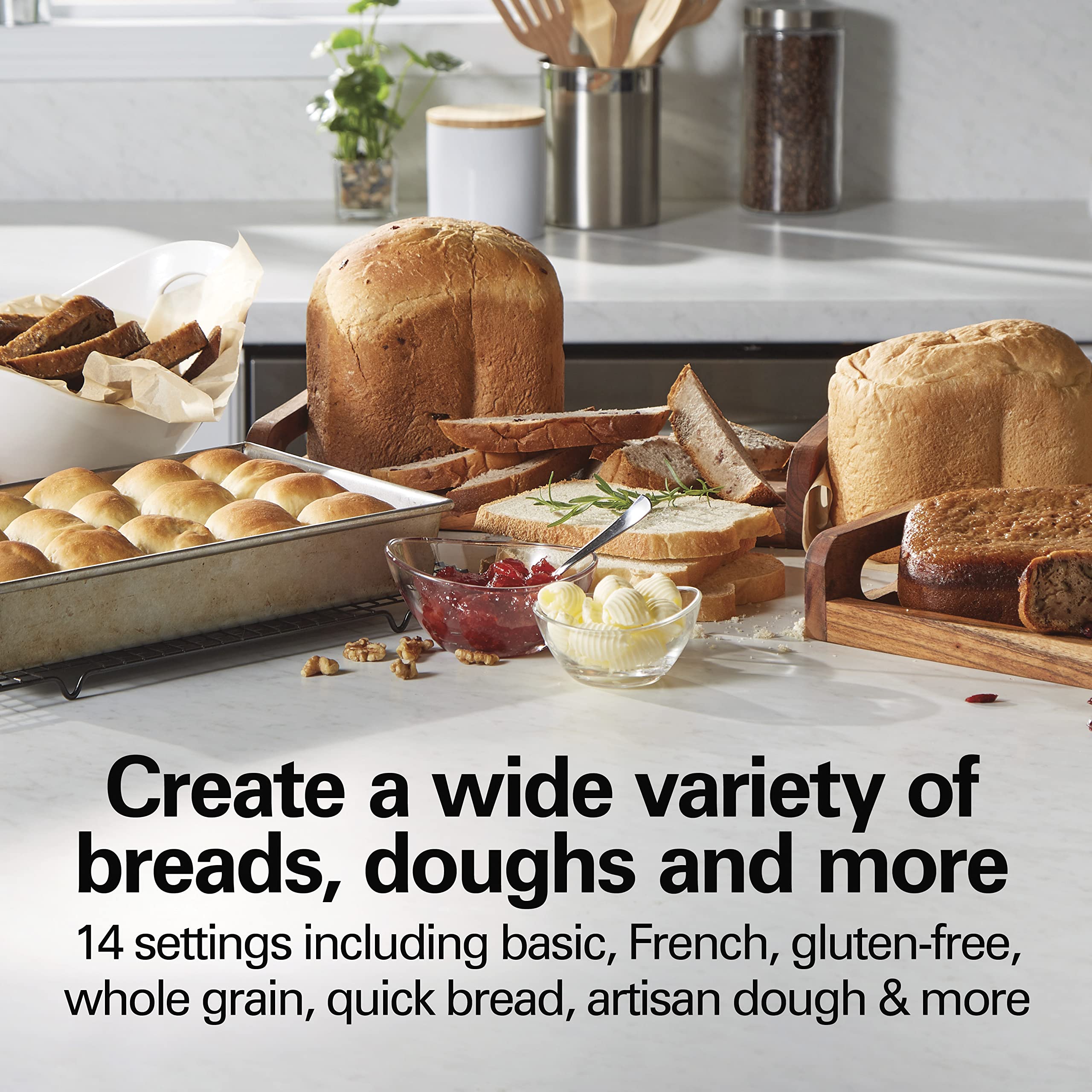 2025 Hamilton Beach Máquina de Pan sin Gluten de Acero Inoxidable 29985