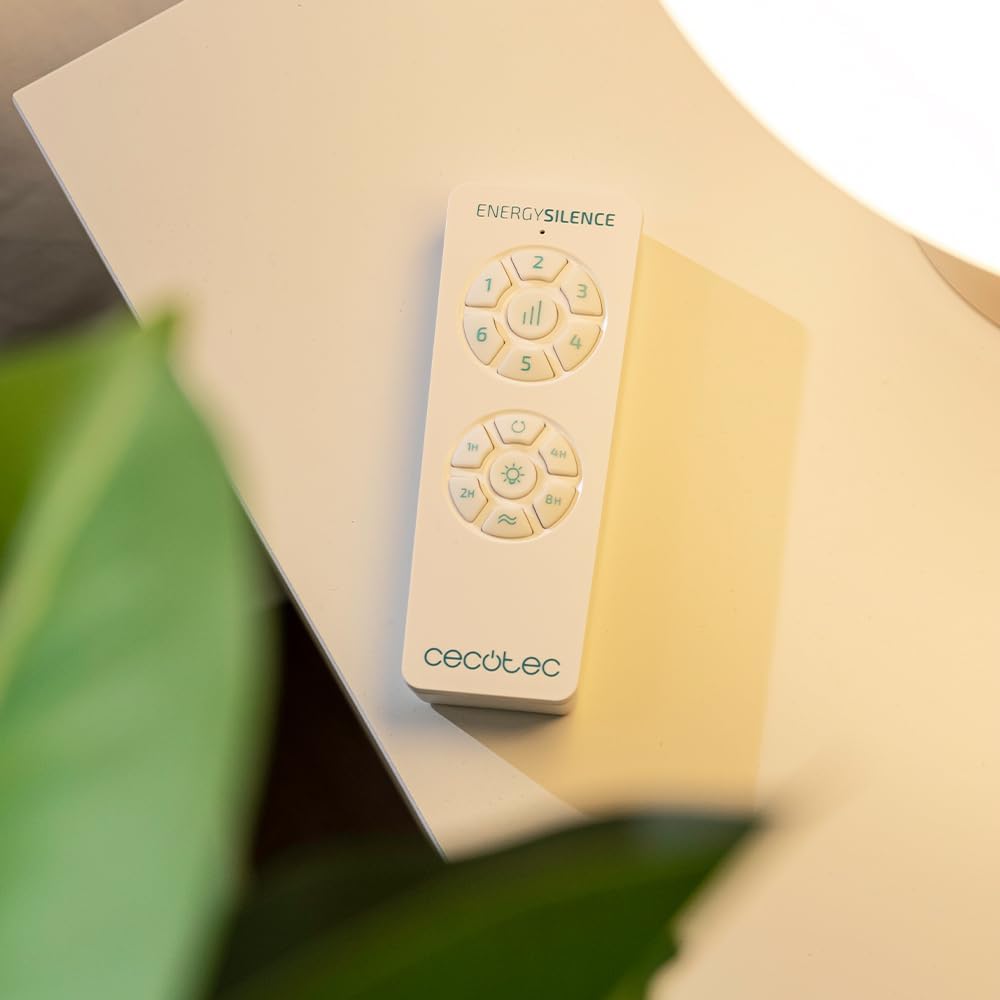 Ventilador de Techo Cecotec con Aspas Retráctiles y Lámpara Invisible EnergySilence Aero 4280 de Acero, 40 W, Diámetro 42 Pulgadas (106 cm), Temporizador, 3 Tonos de Luz, Función Verano-Invierno