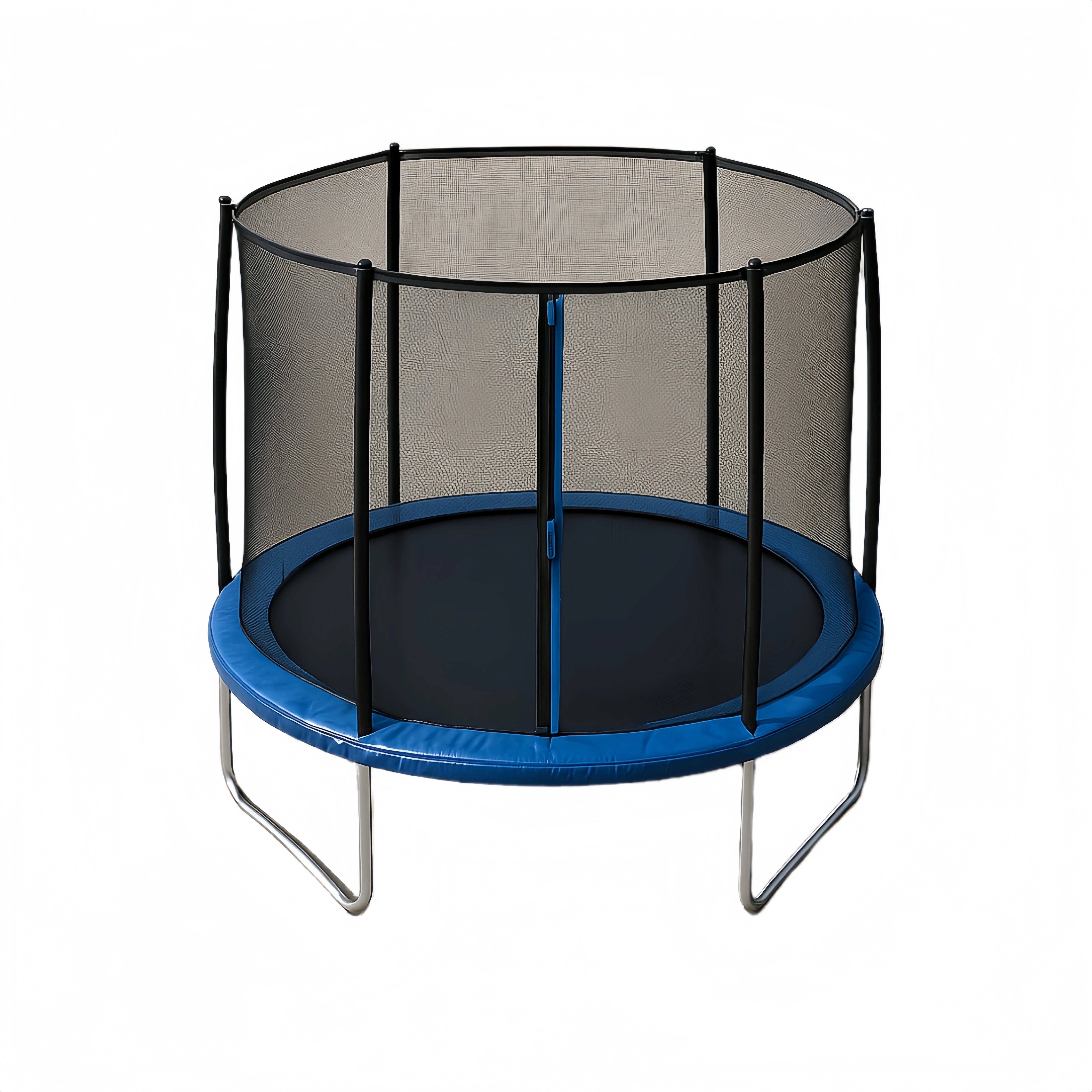 Trampolín redondo con red de seguridad, estructura metálica, para jardín 2x2x2.5m