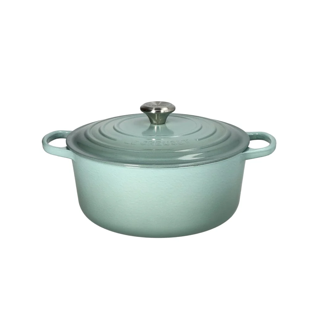 2025 Le Creuset - Cazuela redonda Signature color Sea Salt 24 cm 4,2 l