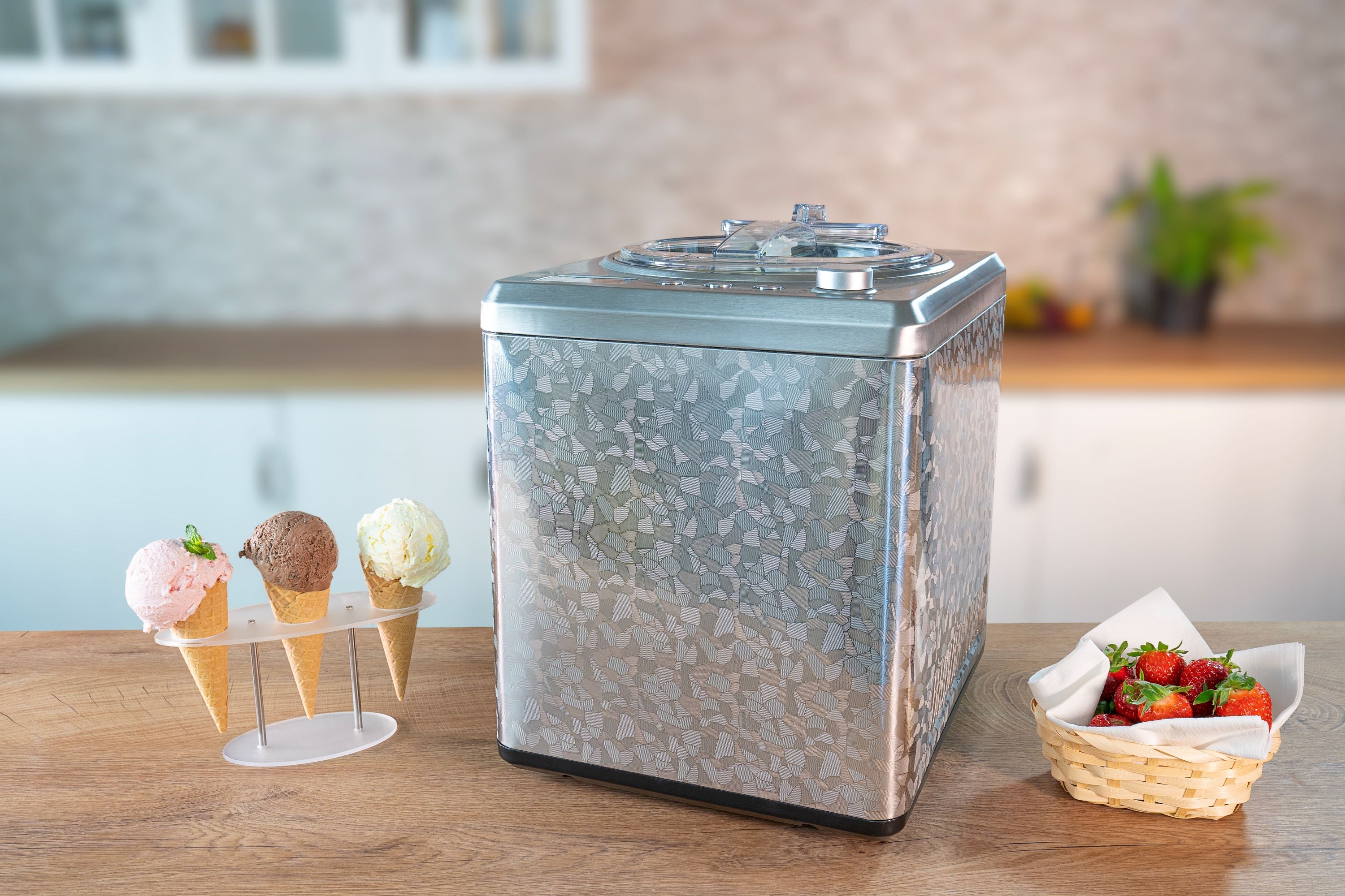 2025 Máquina de hielo profesional – Capacidad 2 L, rápida y cremosa