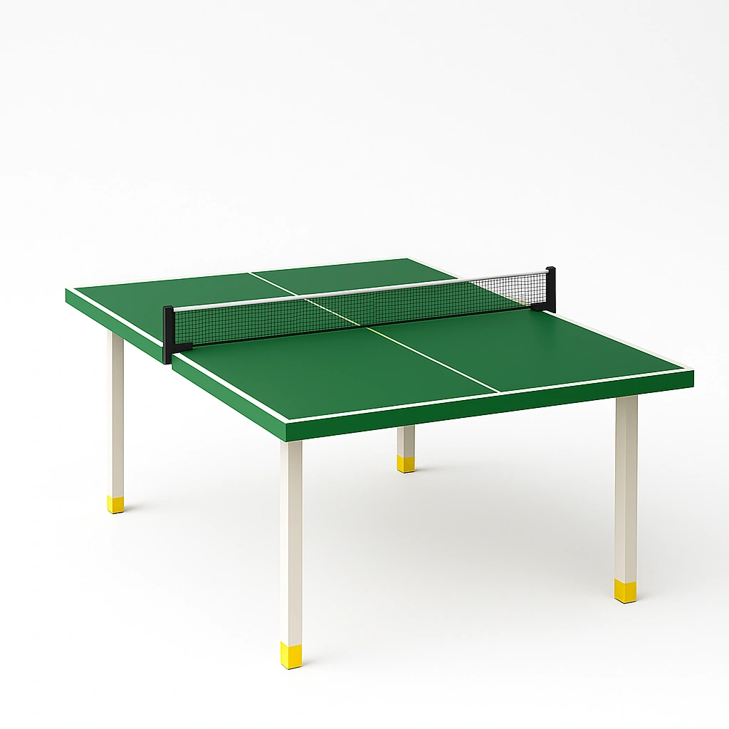 Mesa de ping pong verde, estructura de metal, interior/exterior 274x152.5x76 cm