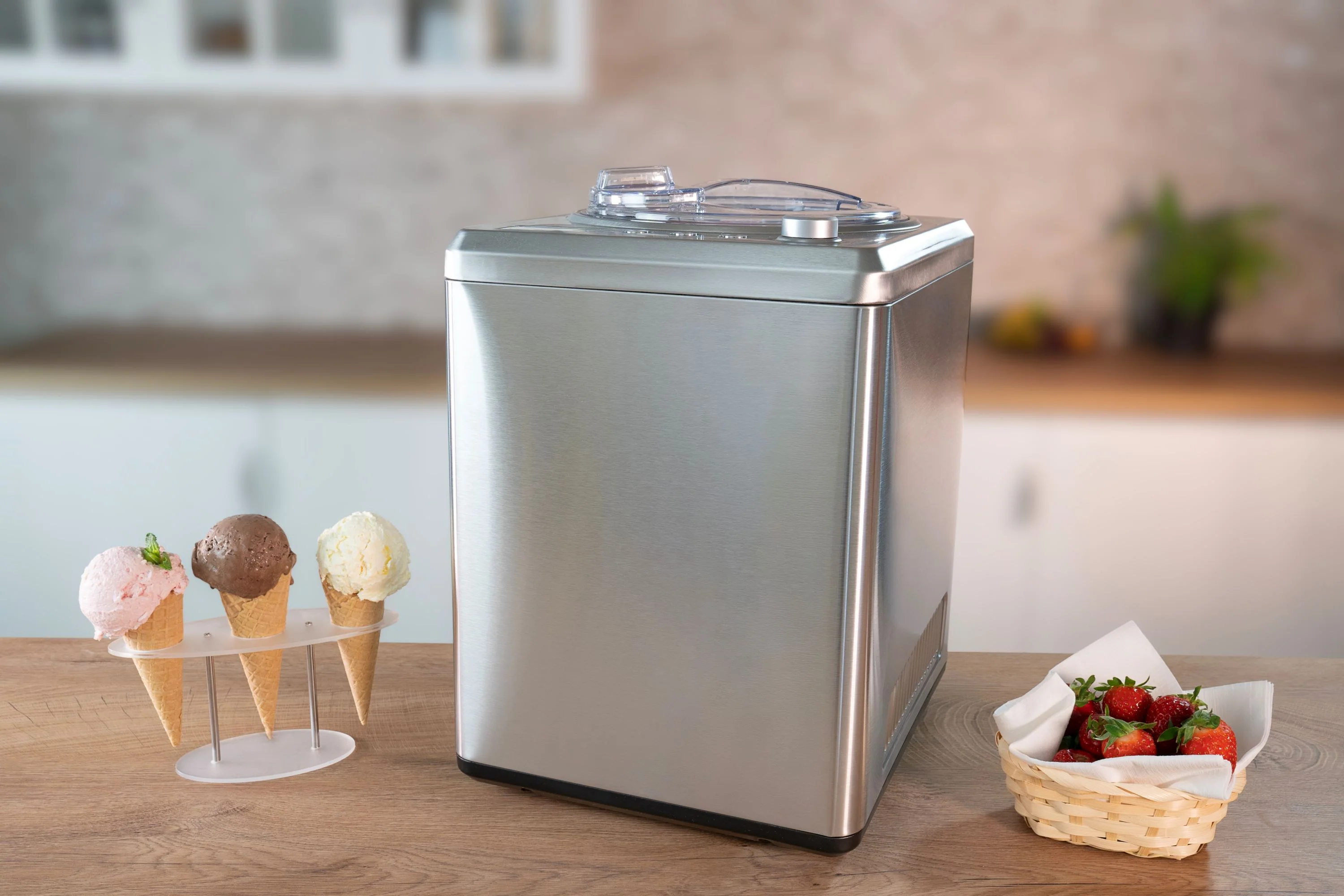 2025 Máquina de hielo profesional – Capacidad de 2,5 L, rápida y cremosa para profesionales y uso doméstico