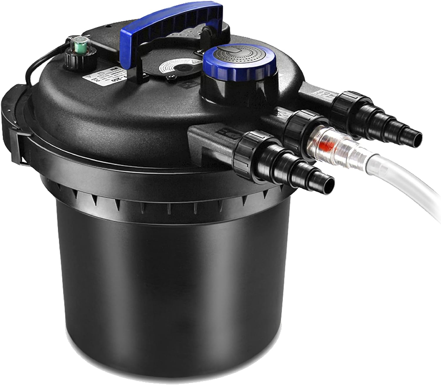 2025 Filtro para Estanque Pond 2700-8000 Galones 30000L – Filtro Biológico para Estanques Exteriores con Luz UV – Sistema de Filtración Submarino para Peces Koi, Tanques de Acuario y Jardines