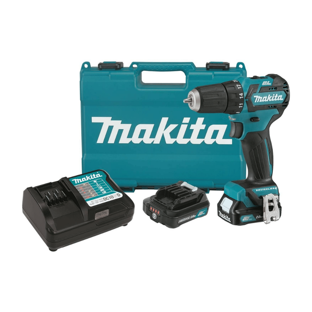 2025 Kit de Taladro-Atornillador Cordless Makita FD07R1 12V MAX CXT con Motor sin Carbón, 3/8 Pulgadas