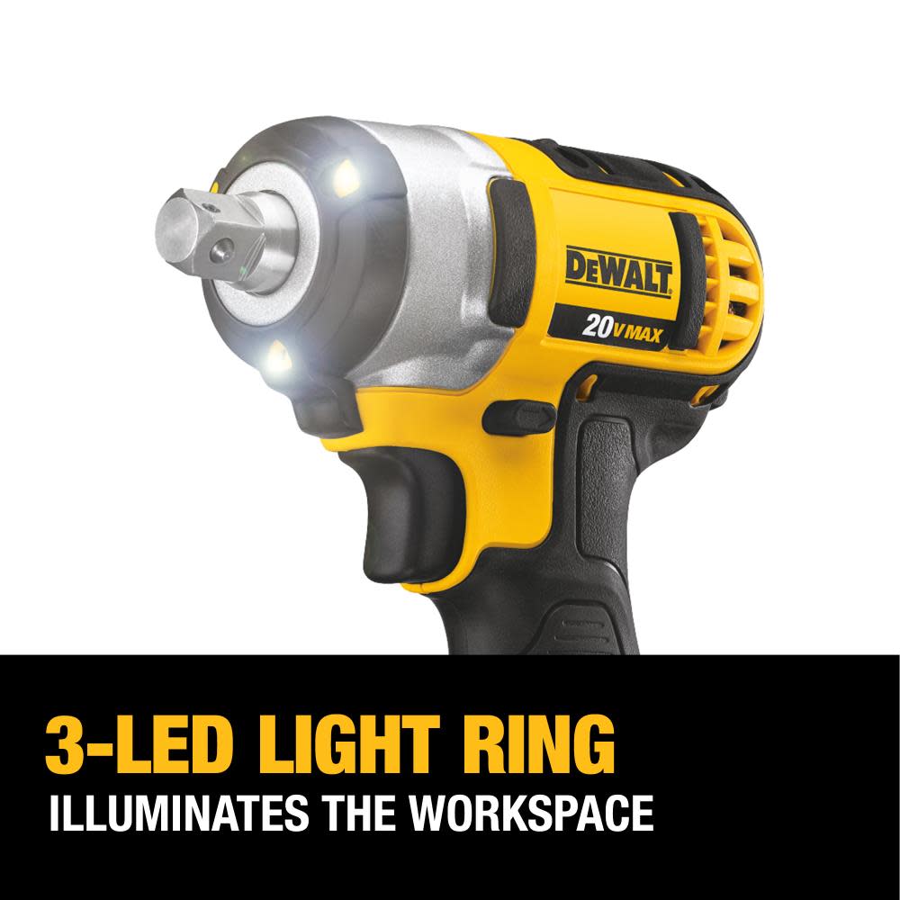 2025 Kit de Llave de Impacto 20V MAX de 1/2 Pulgada con Pasador de Retención