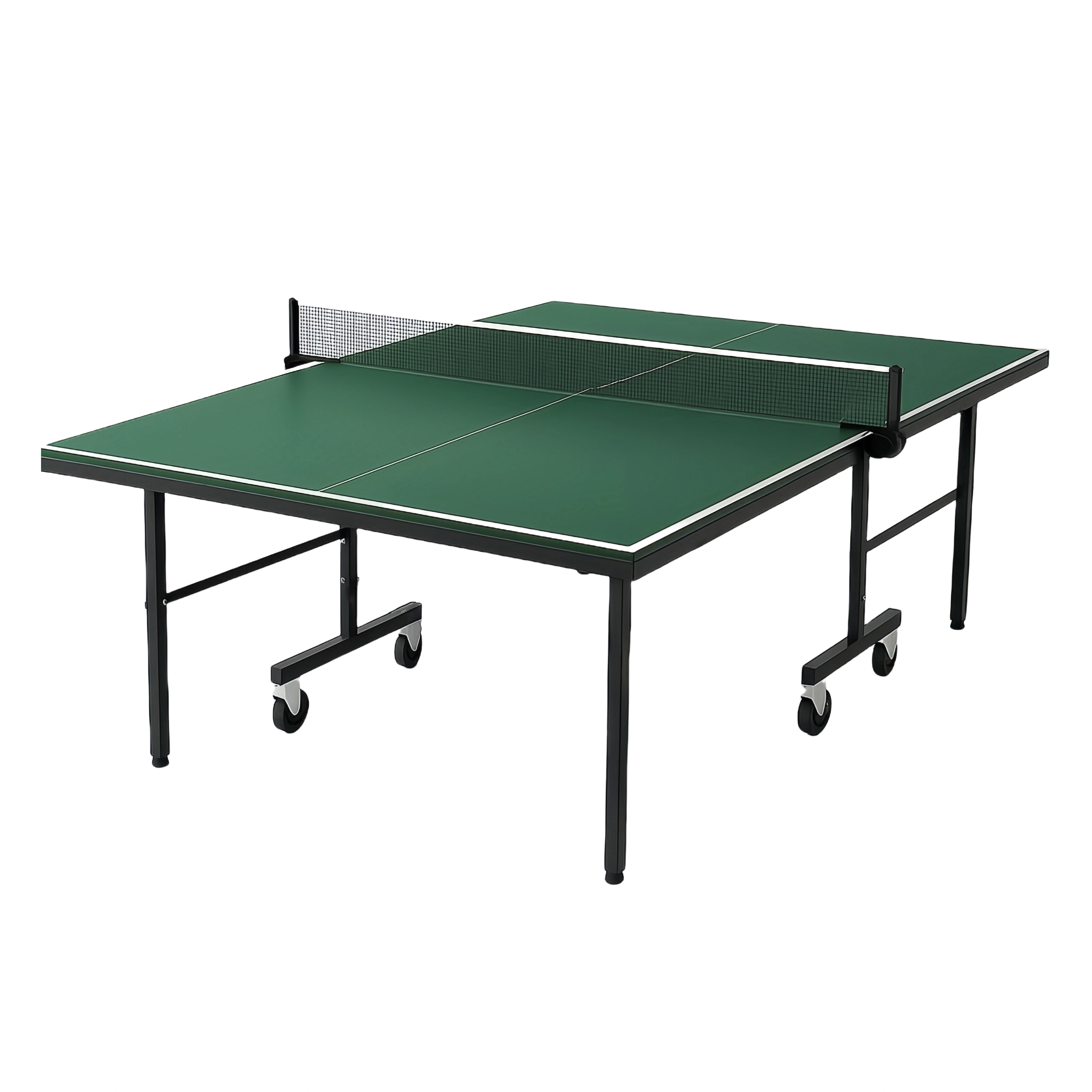 Mesa de ping pong, tablero verde, estructura de metal negro 274x152.5x76 cm