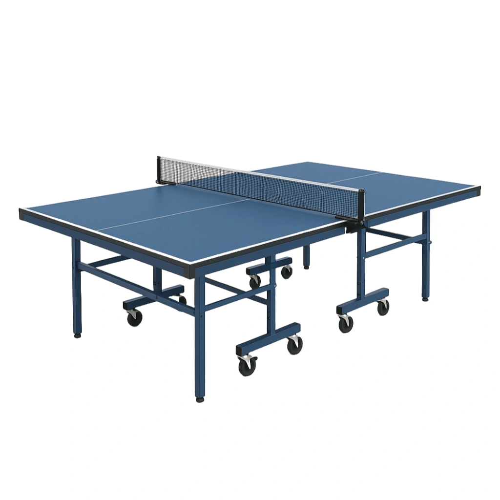 Mesa de Tenis de Mesa Azul Metal/Plástico para Interiores y Exteriores 274x152.5x76 cm