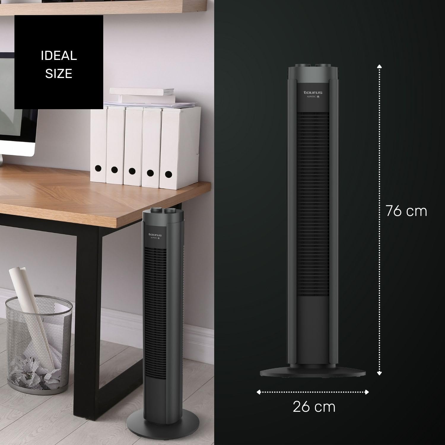 Ventilador de Torre Taurus - New Babel 50W, Altura 86 cm