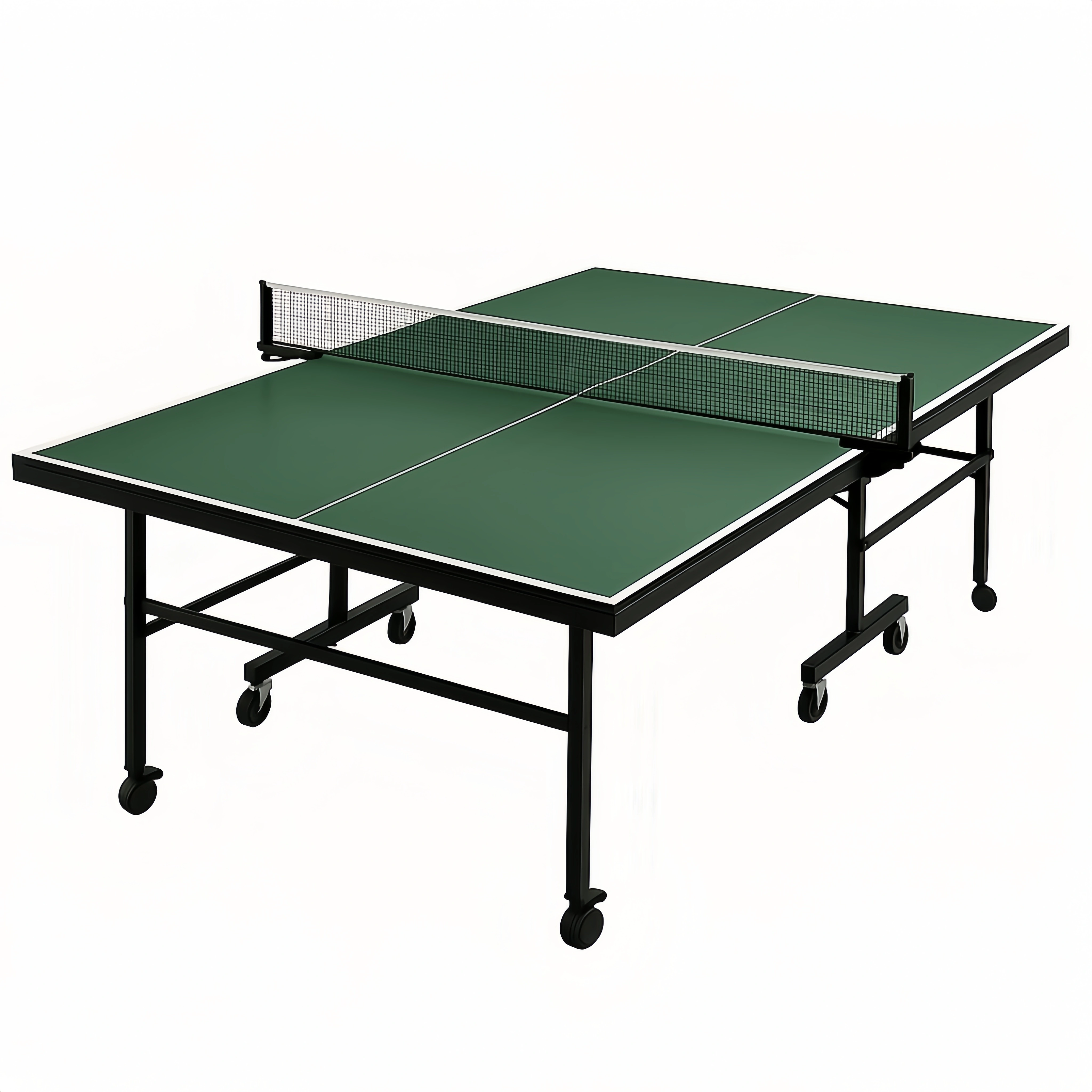 Mesa de Tenis de Mesa Verde Metal/Plástico para Interiores y Exteriores 274x152.5x76 cm