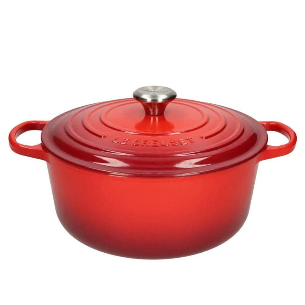 2025 Le Creuset - Sartén para asar / cazuela Signature redonda Cereza 24 cm 4,2 l