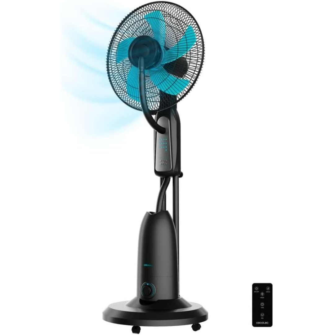 Ventilador con Nebulizador de Agua Fresca Cecotec EnergySilence 490 con Control Remoto, 90W, Diámetro 16