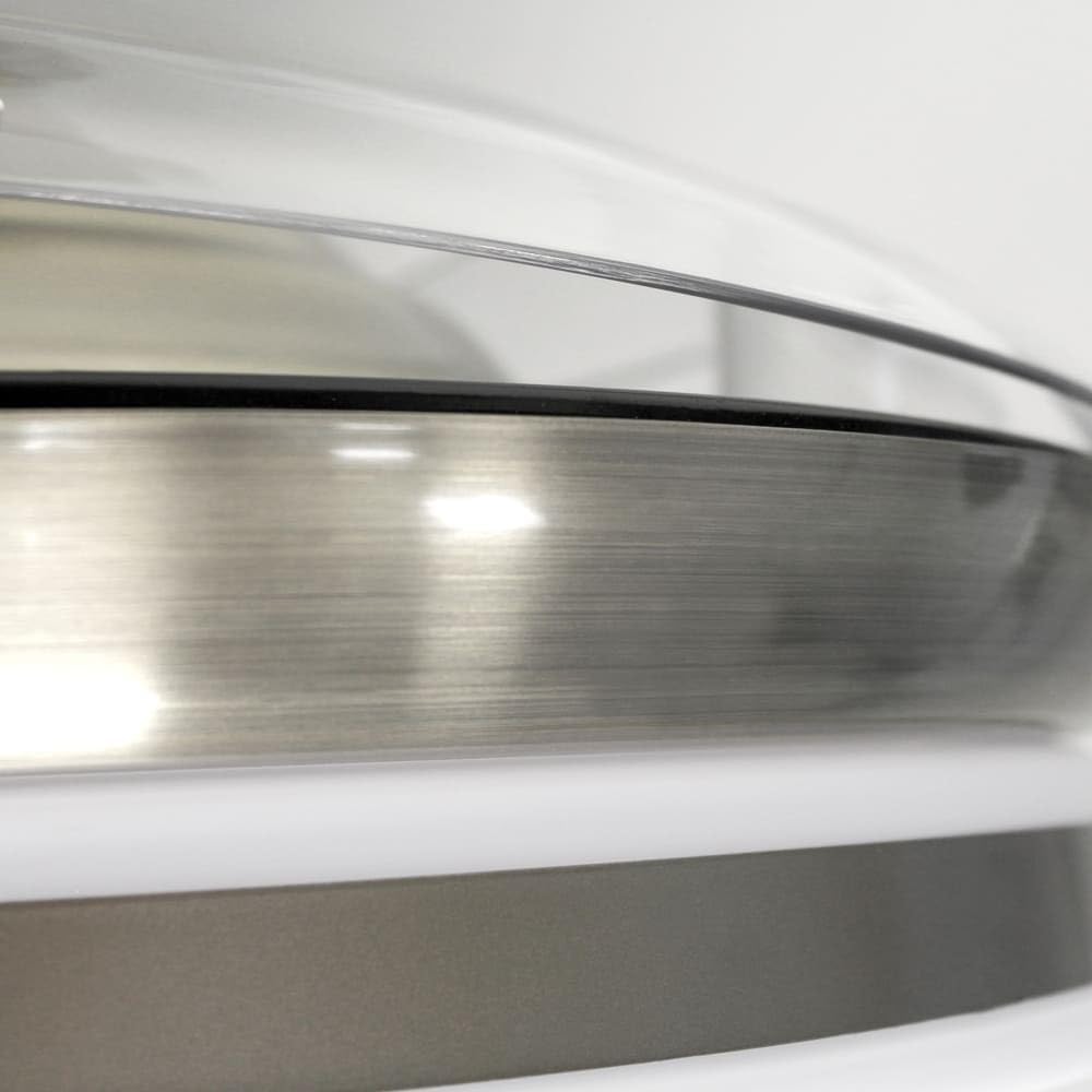 wonderlamp – Ventilador de Techo con Luz LED Pearl Mini, Aspas Retráctiles, Motor DC Muy Silencioso, 3 Temperaturas de Color Regulables, 46W, Blanco