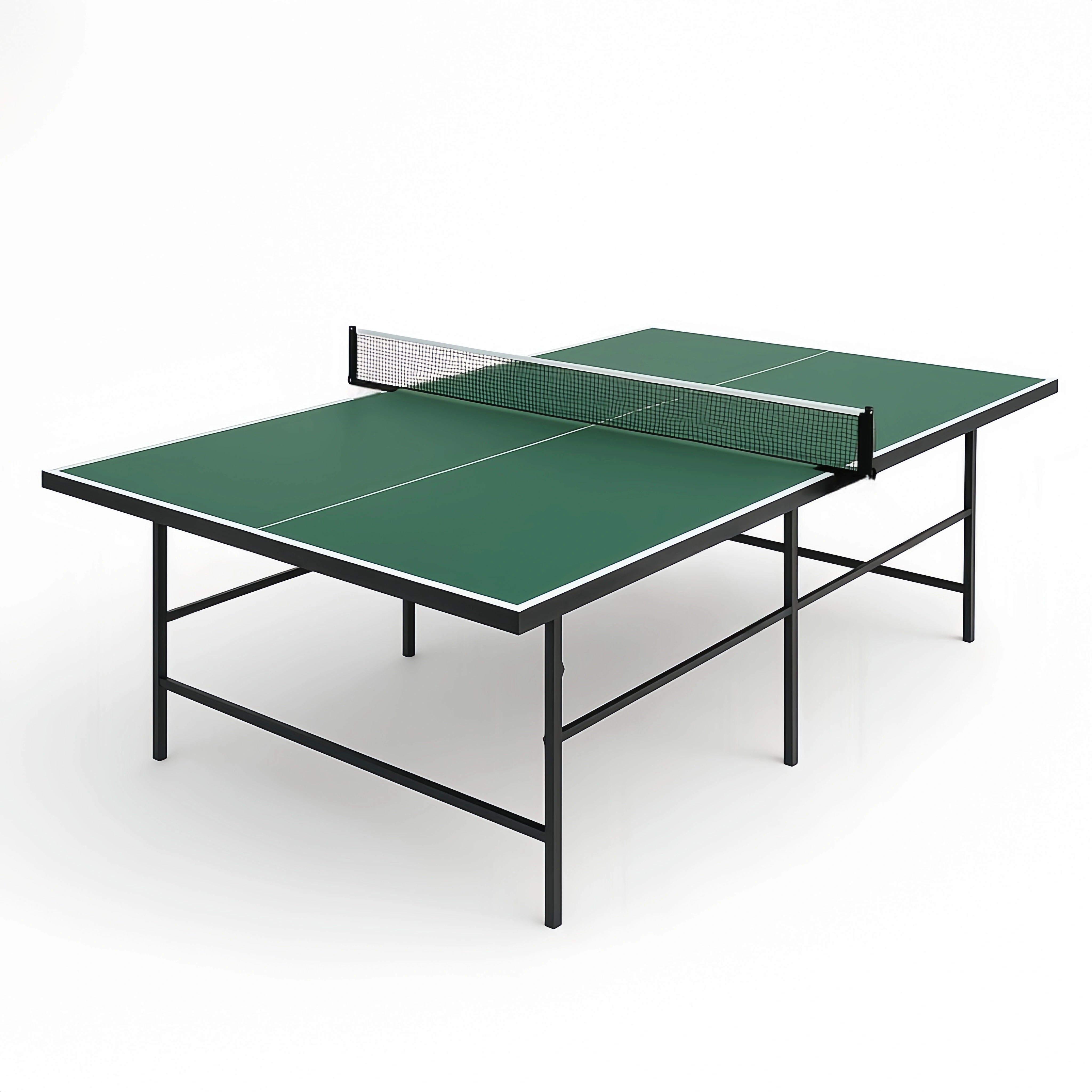 Mesa de Ping Pong Verde, Acero, Ideal para Interiores 274x152.5x76 cm