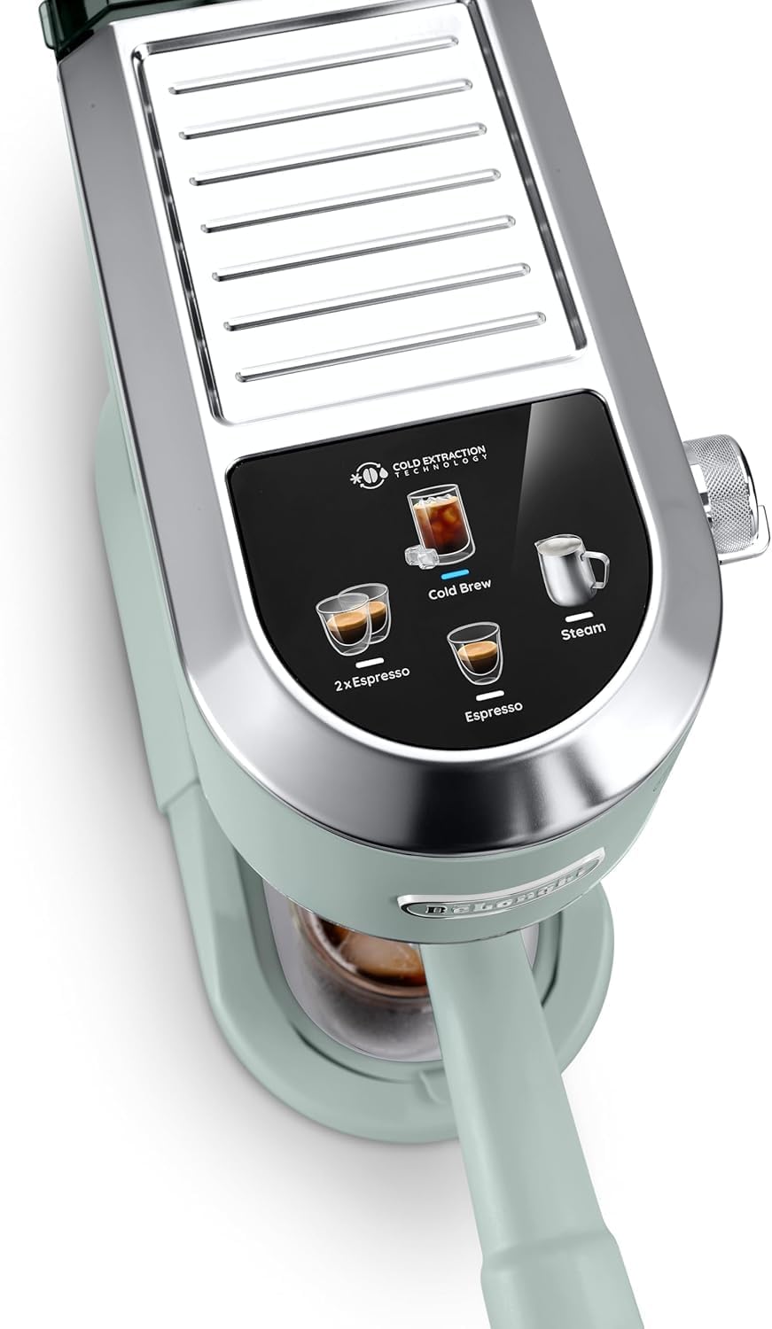 De'Longhi Dedica – Cafetera de Bomba de Acero Inoxidable para Café Molido o Monodosis, Espresso y Capuchino, Depósito de 1.3 Litros, Sistema Antigoteo, Modelo EC685.M, Color Metal