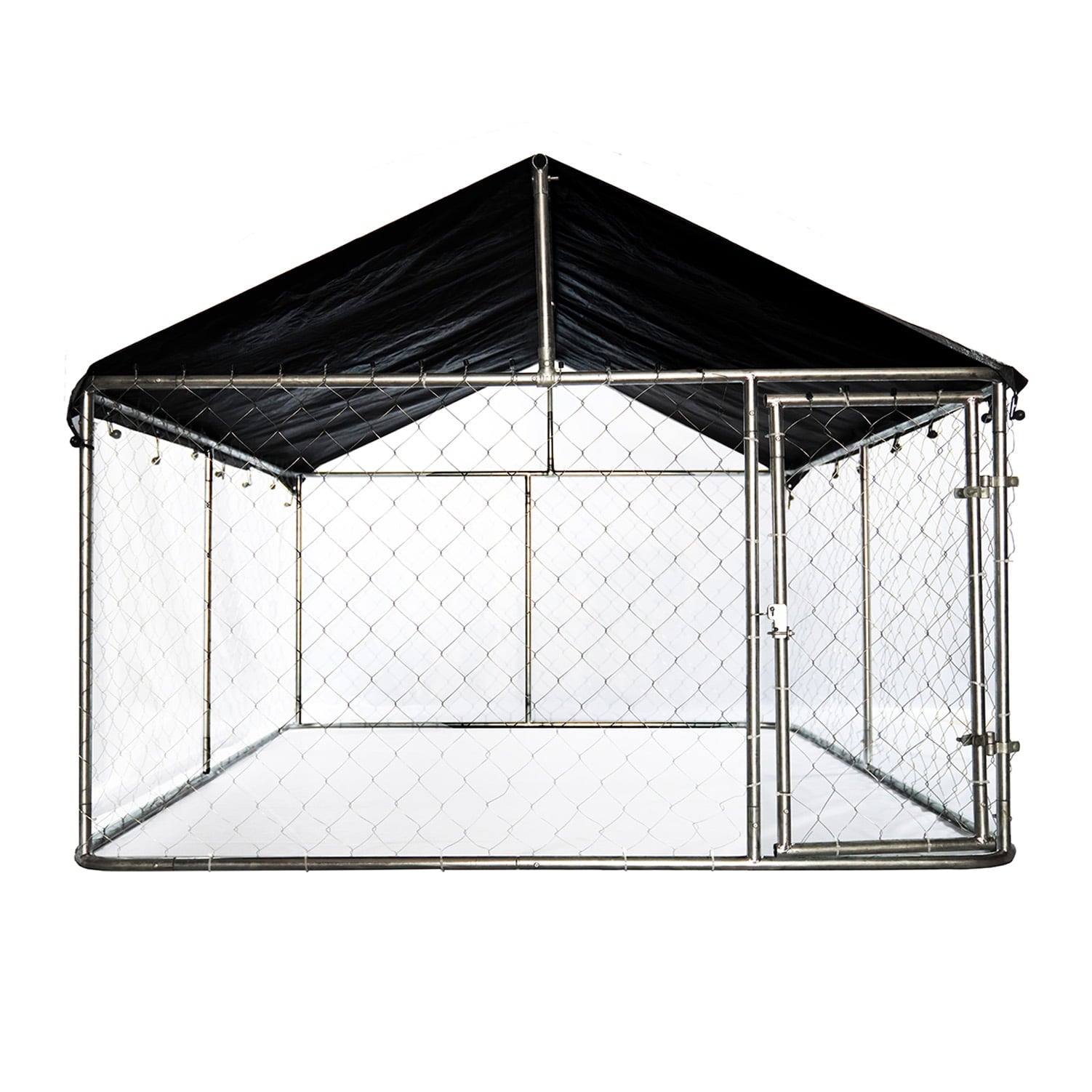 2025 Kennel Exterior para Perros Petony – Jaula, Cercado y Parque para Perros con Malla Galvanizada de Alta Resistencia y Techo Resistente al Agua y Rayos UV