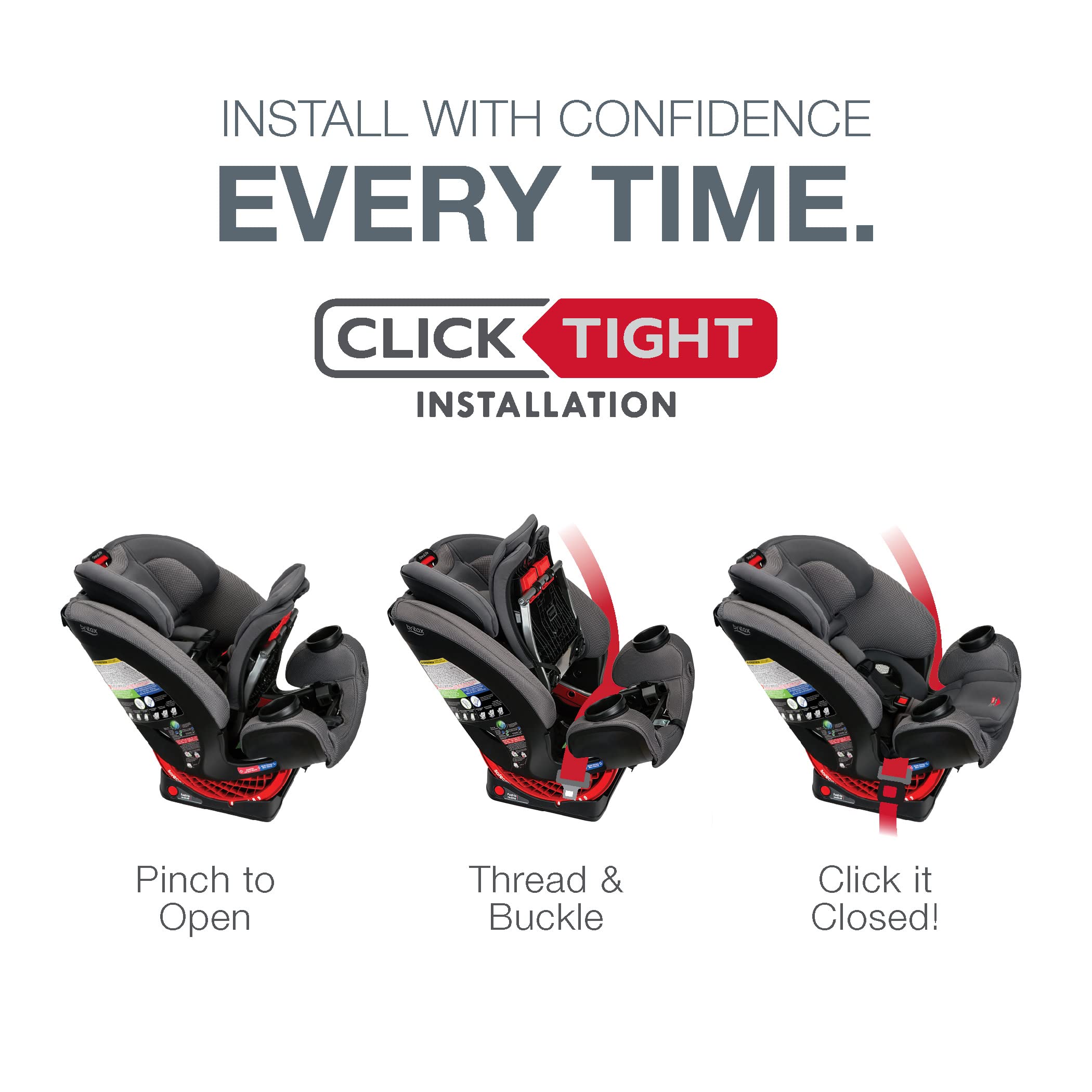 2025 Britax One4Life Asiento de Auto Convertible ClickTight, Eclipse Negro