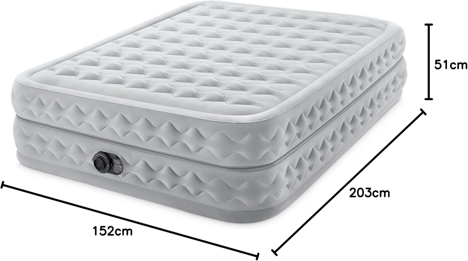 Intex 64428Np – Colchón Inflable Ultra Plush para 2 Personas con Fiber-Tech