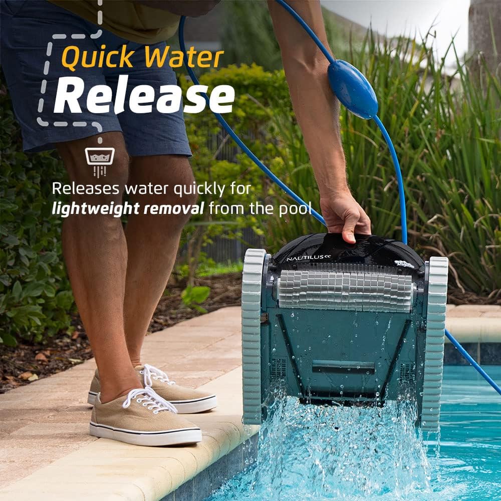 2025 Limpiador Robótico de Piscina Dolphin Nautilus CC para Piscinas de hasta 33 Pies – Cepillo de Escalado de Paredes