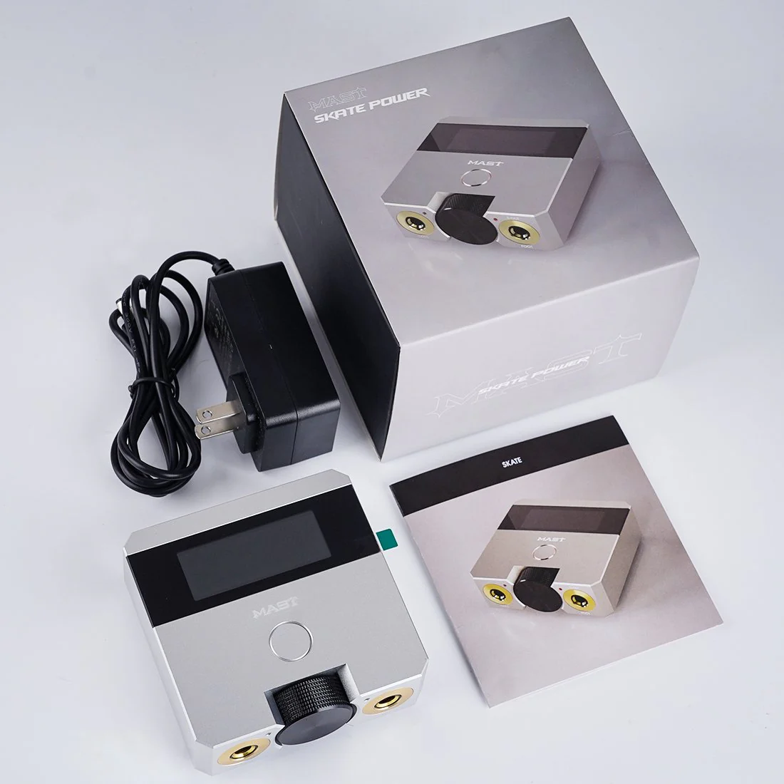 Fuente de Alimentación Mast Skate de Modo Dual con Función de Arranque para Tatuadores