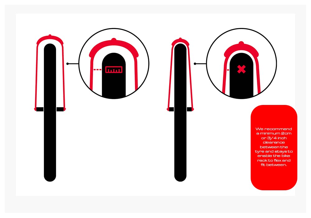2025 Steadyrack Fender Rack 2 PackPaquete de 2 portaequipajes Steadyrack