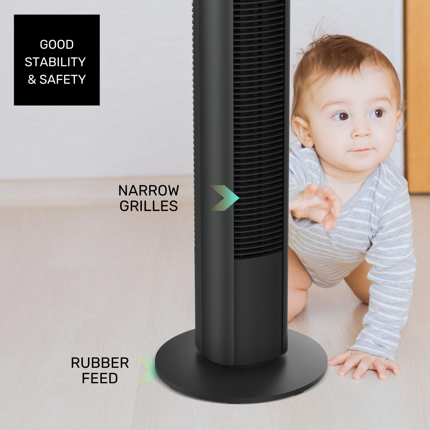 Ventilador de Torre Taurus - New Babel 50W, Altura 86 cm