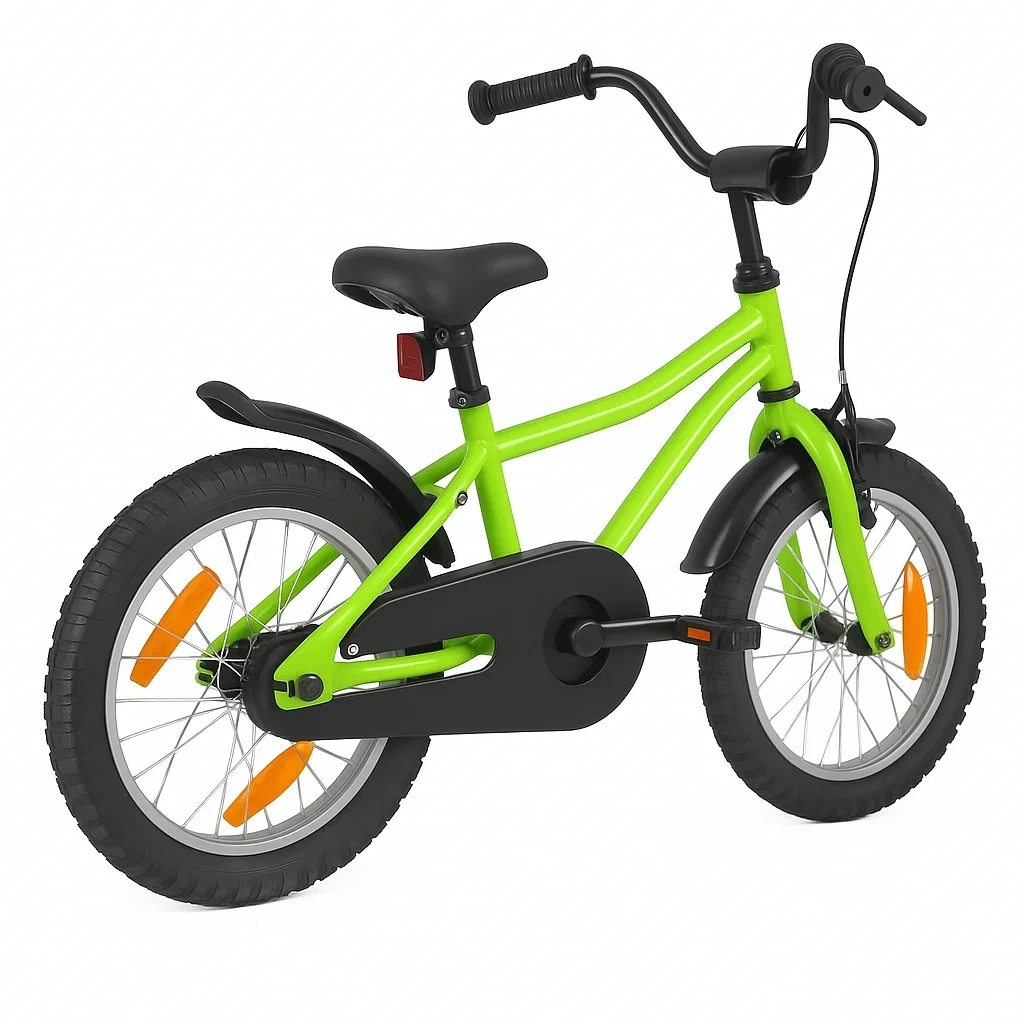 Bicicletas de Niños 16 pulgadas verde adecuada para 4 a 6 años - TnphHnXYm7FA