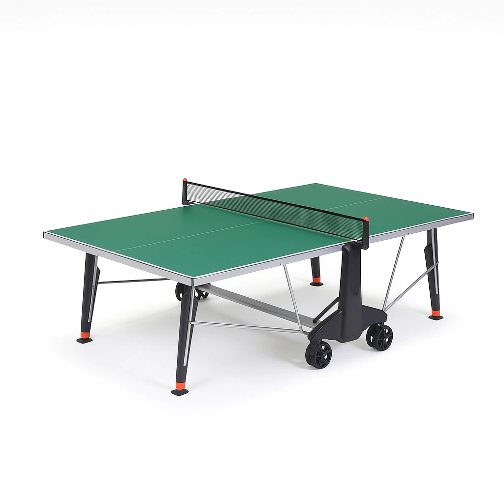 Mesa de ping pong verde acero interior exterior 274x152.5x76 cm