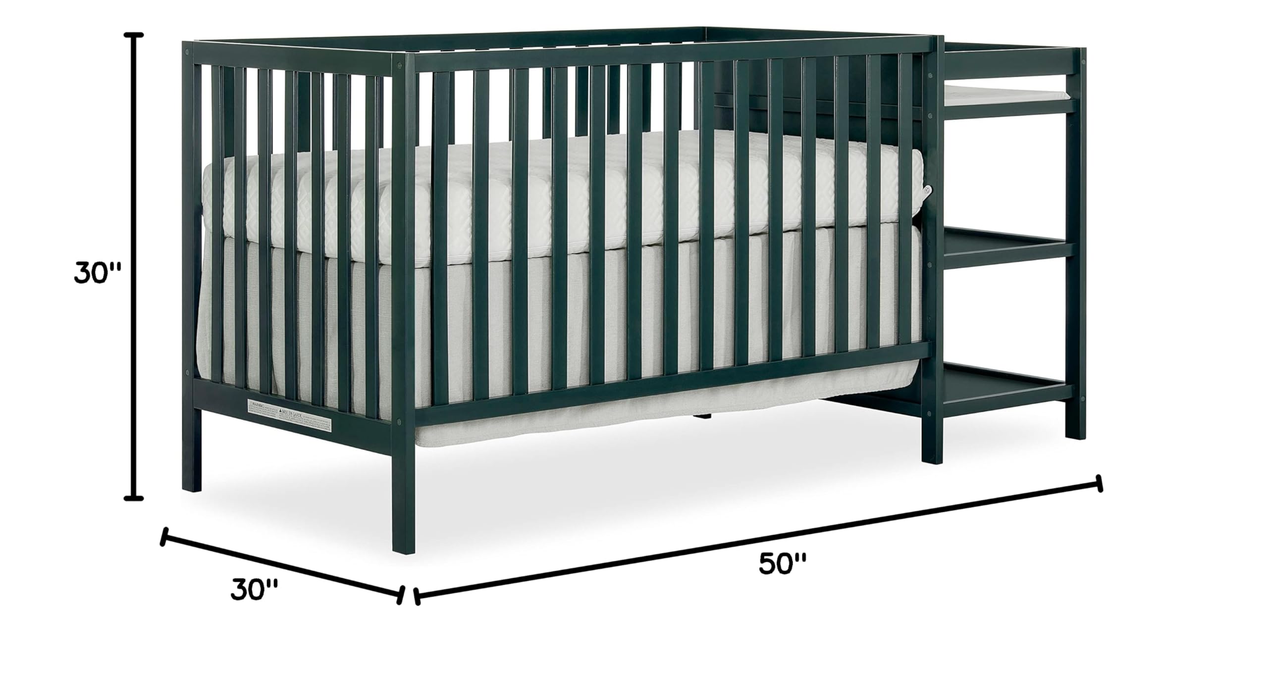 2025 Cuna Convertible Synergy con Cambiador, Olive