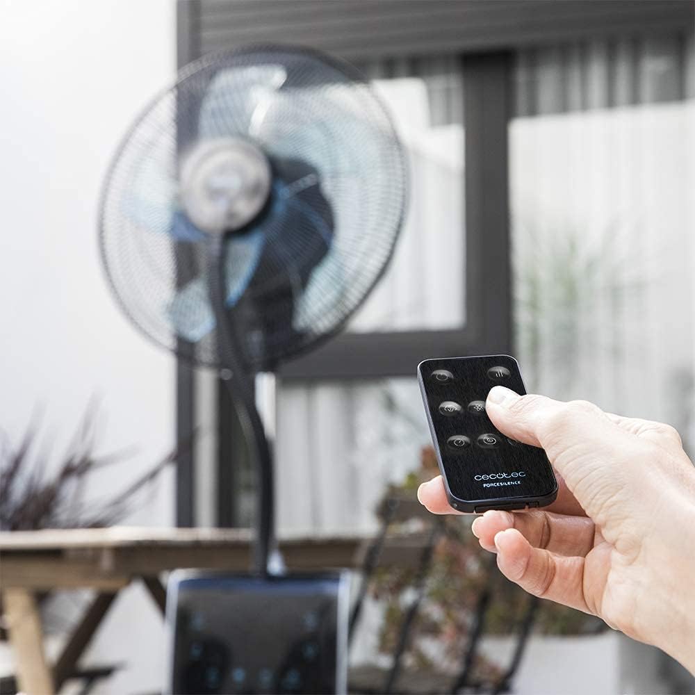 Ventilador con Nebulizador de Agua Fresca Cecotec EnergySilence 490 con Control Remoto, 90W, Diámetro 16