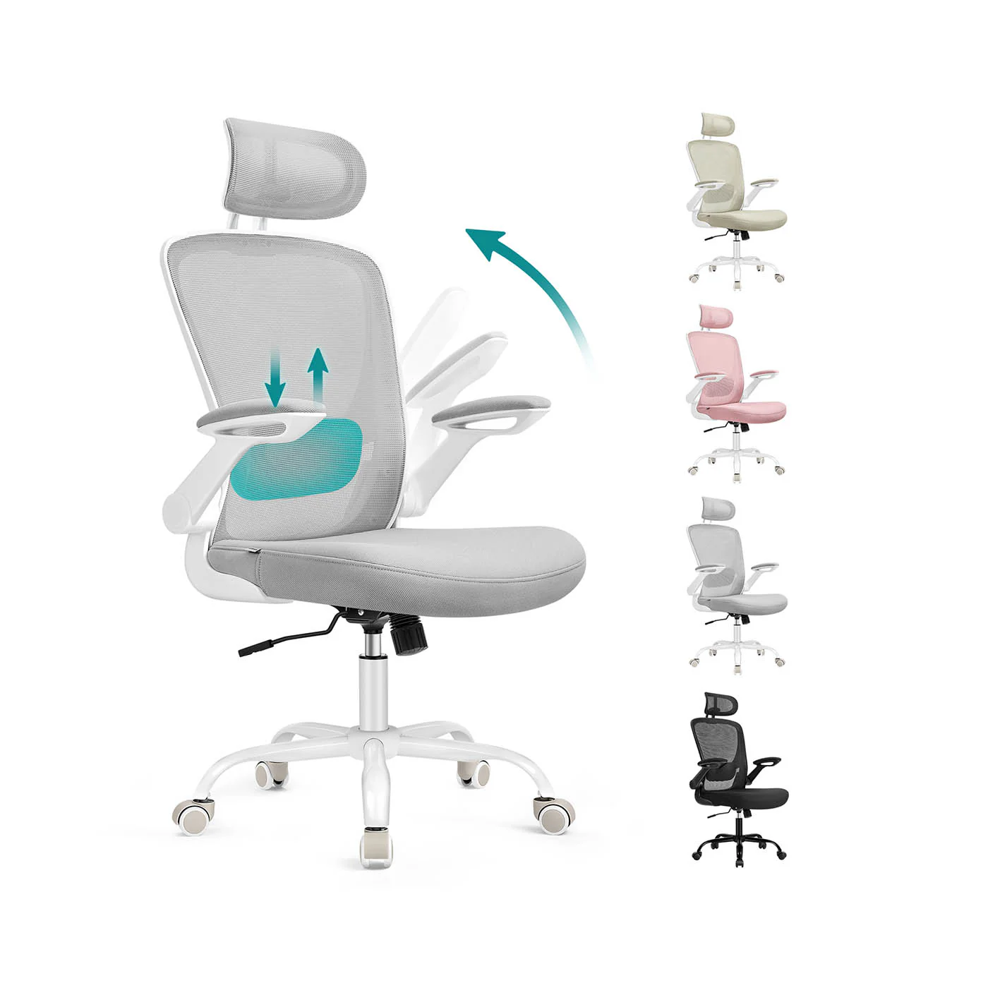 Silla de Oficinade Malla Ergonómica