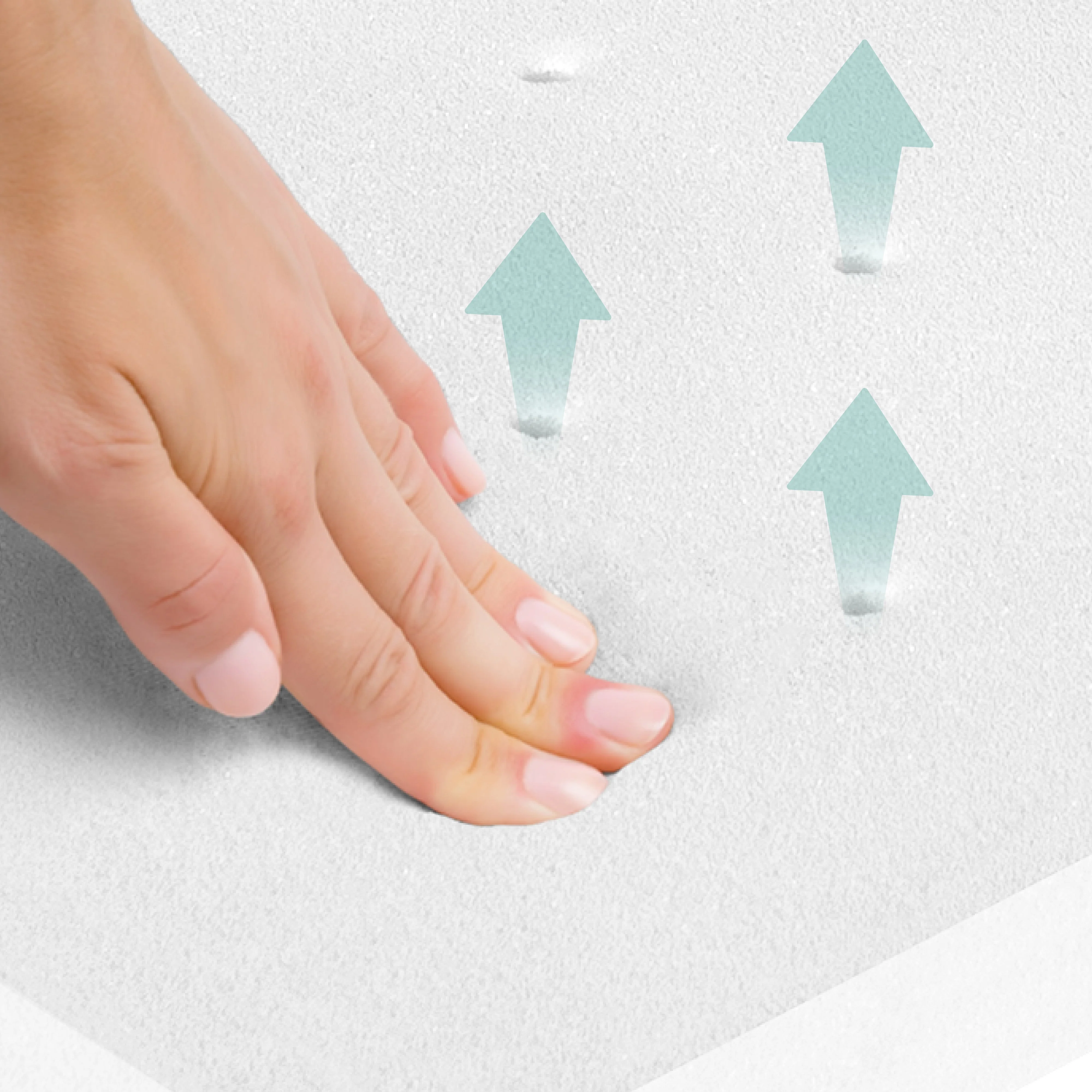 Colchón para bebés y niños COMFORT AIR ROLL safe asleep® con funda de jacquard