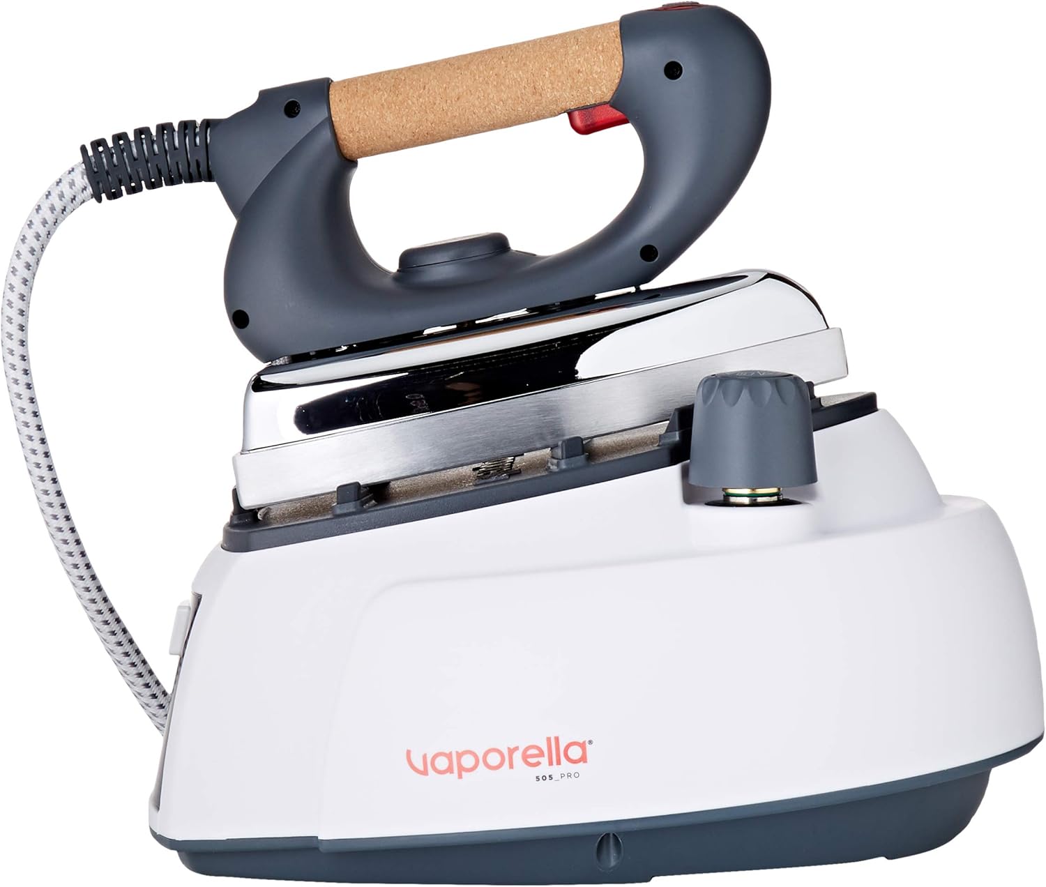 Polti Vaporella 535 Eco Pro – Plancha de Vapor con Caldera de Alta Presión de 4 Bares, Potencia 1750 W, Tapa de Seguridad, Función ECO, Blanco y Verde