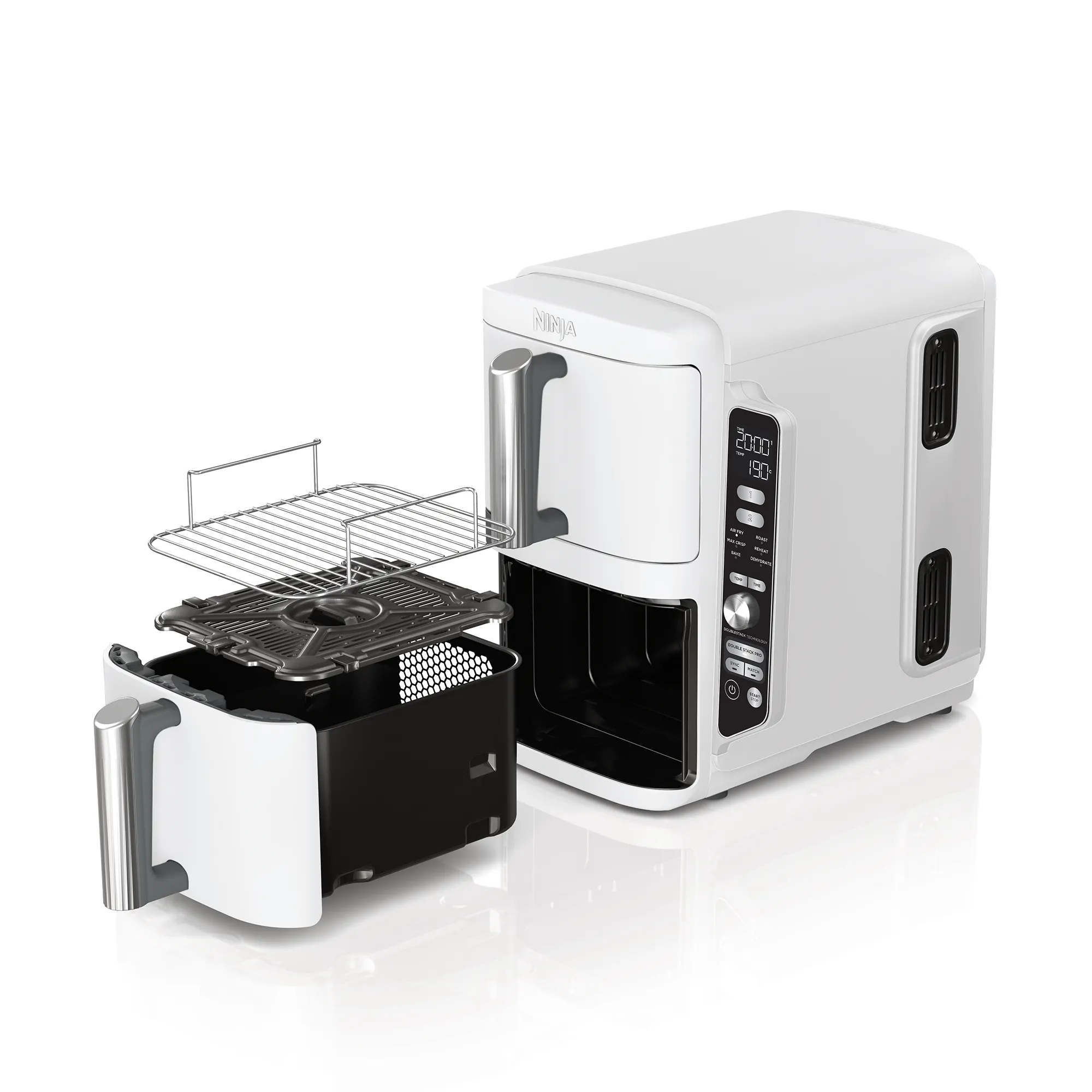 2025 Freidora de aire Ninja DoubleStack™ XXXL 9,5 L con 2 cajones