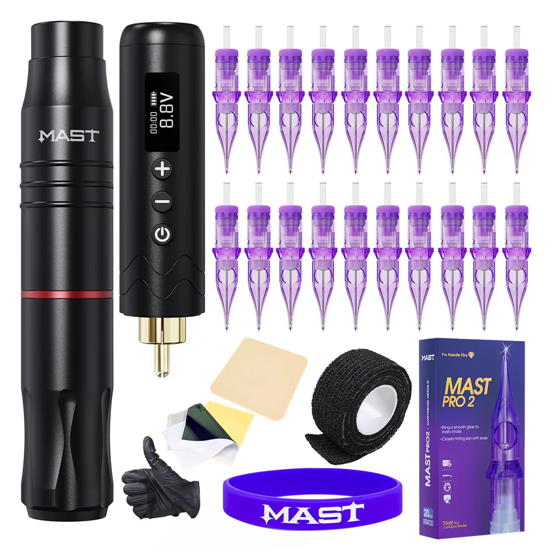 Kit de Baterías Mast Tour2 para Máquina de Tatuaje Inalámbrica tipo Bolígrafo
