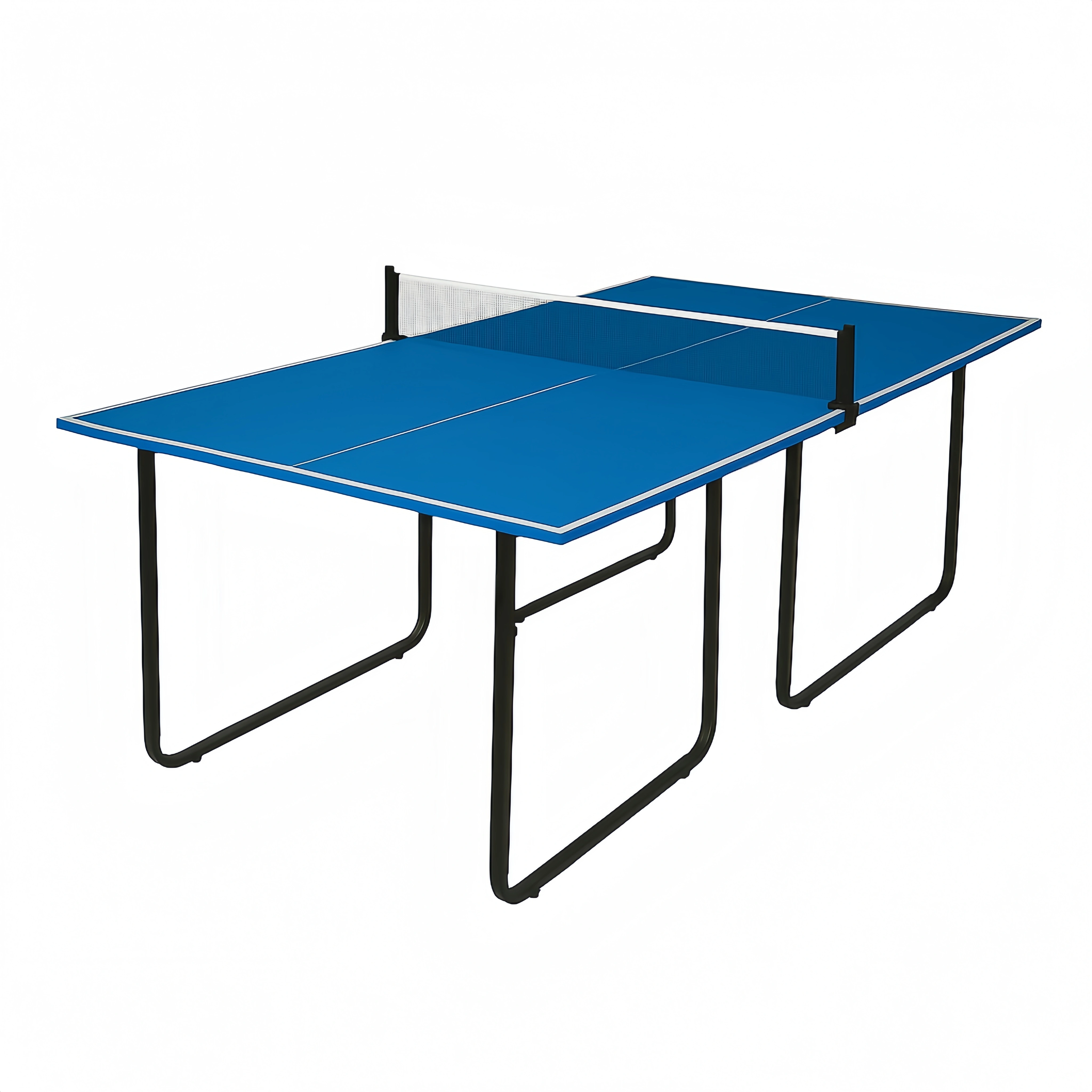 Mueble deportivo Mesa de ping pong Azul/Metal Interior 274x152.5x76 cm