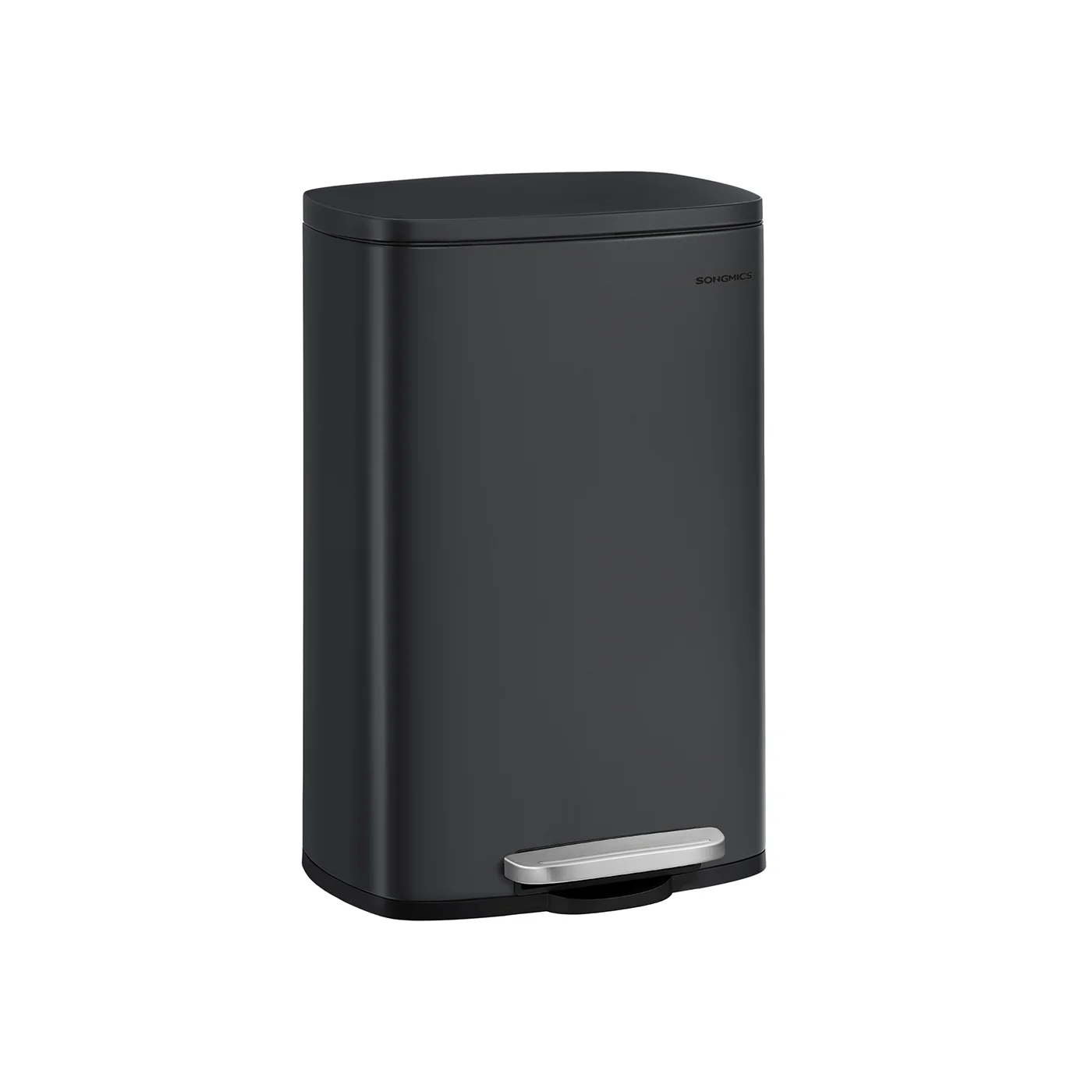 Cubo de Basura Basurero para Cocina Cierre Suave Pedal Acero Cubeta Interior