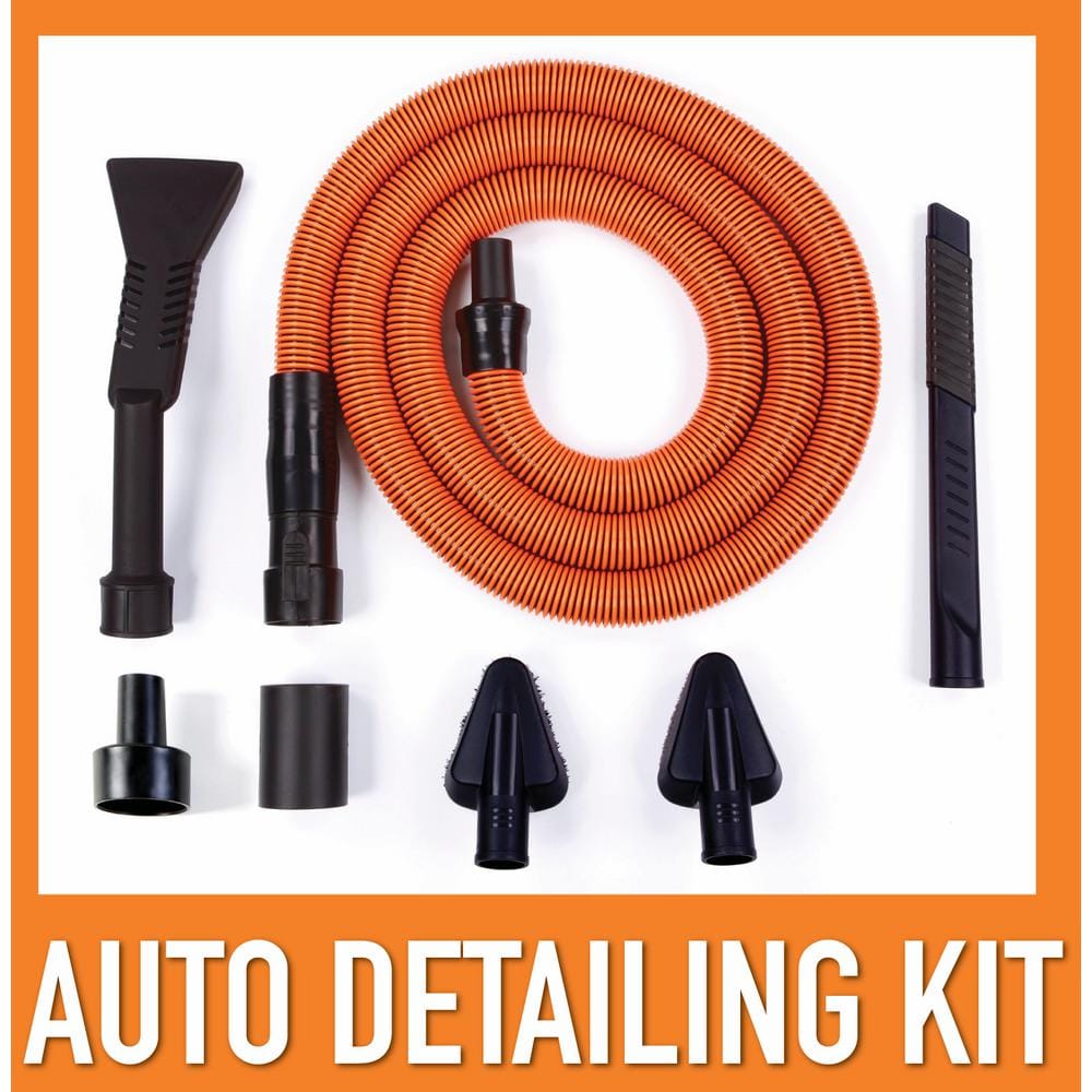 2025 Aspiradora Portátil Húmeda/Seca de 4 Galones 5.0 HP Pico con Filtro de Polvo Fino, Manguera, Accesorios y Kit Premium para Limpieza de Automóviles WD4070C