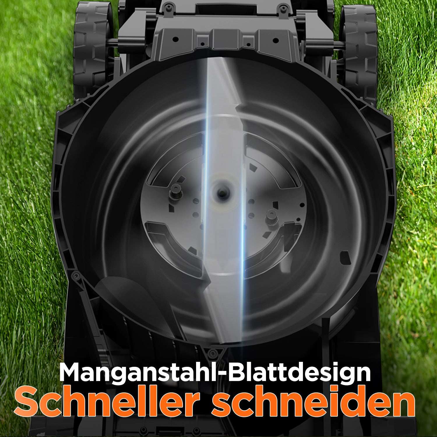 2025 Cortacésped inalámbrico Litheli 43 cm 2 x 20V con opciones de batería de 4,0 Ah