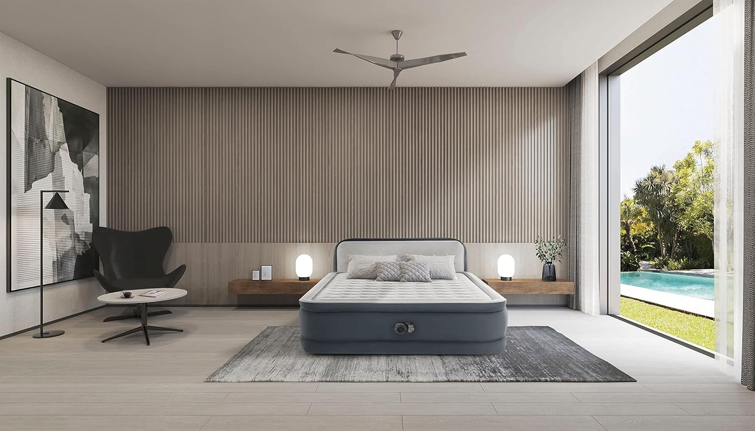 Intex 64428Np – Colchón Inflable Ultra Plush para 2 Personas con Fiber-Tech